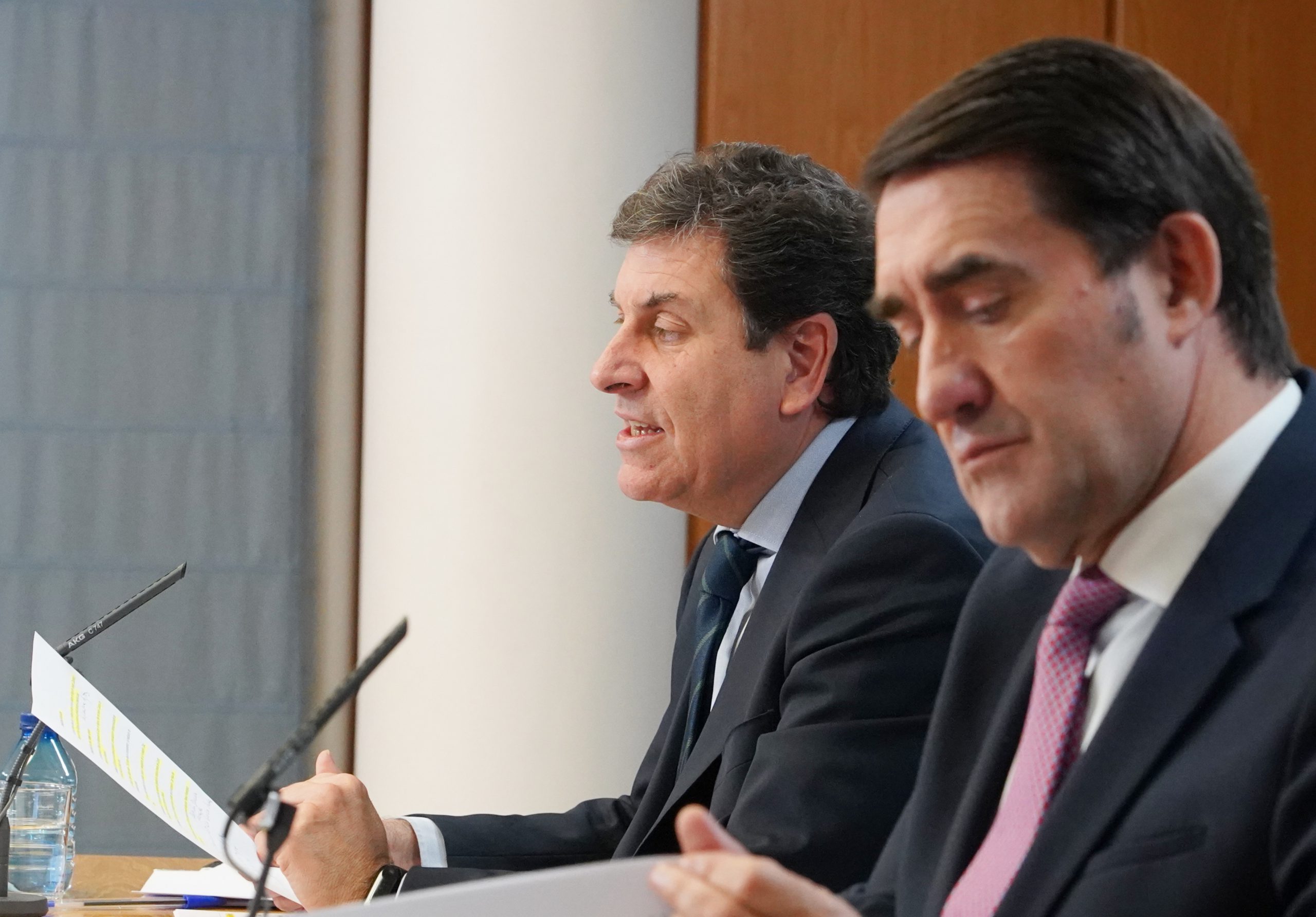 Carriedo y Suárez-Quiñones en rueda de prensa posterior al Consejo.