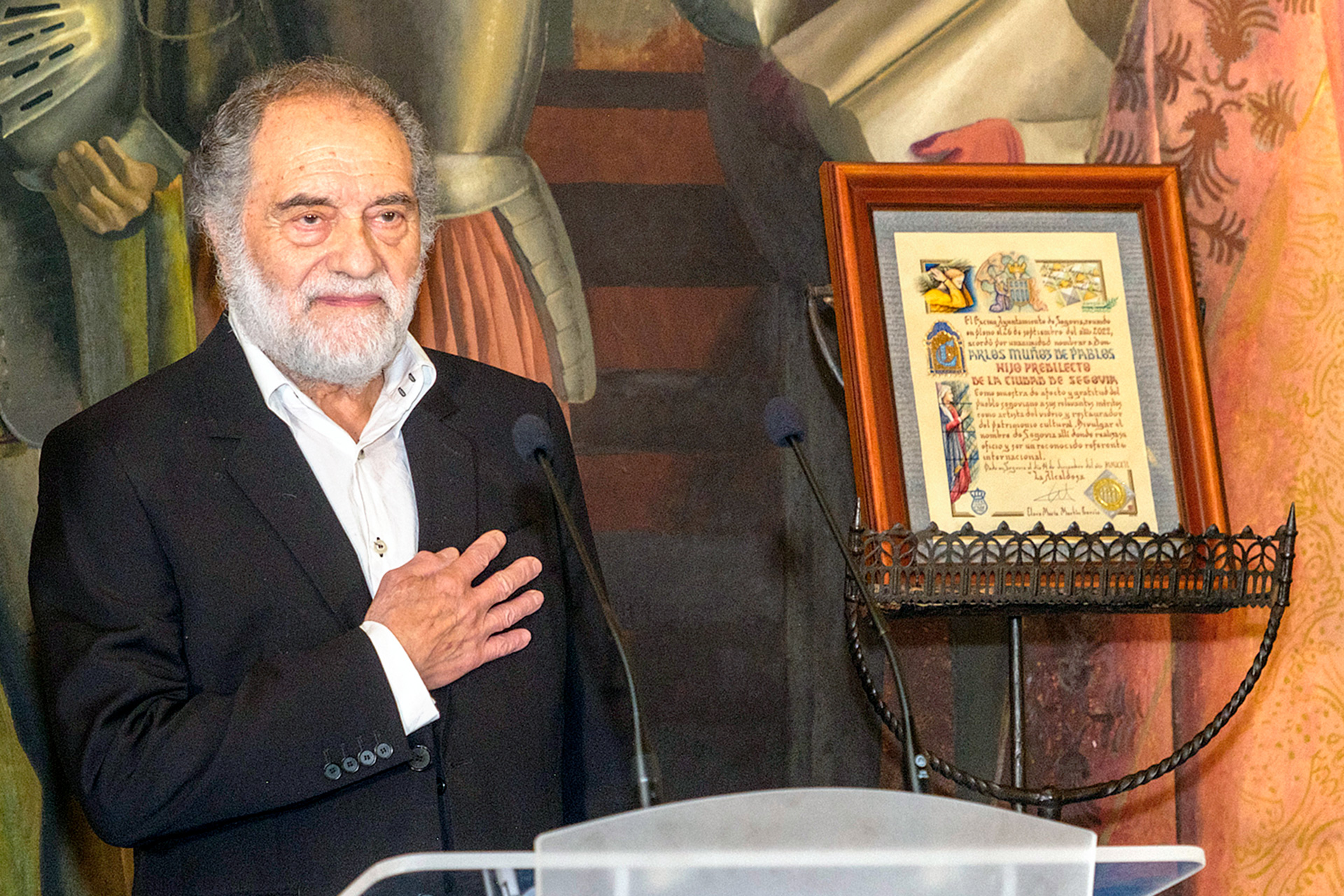 Carlos Munoz Nombramiento Pablos Hijo Predilecto Segovia 9794