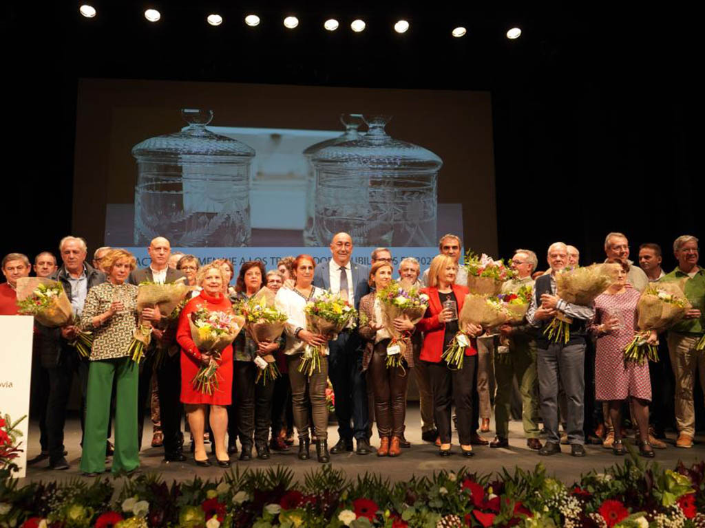 Entrega de reconocimientos en el Teatro ‘Juan Bravo’. / EL ADELANTADO