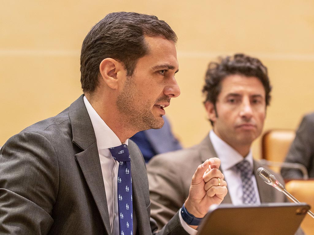 El portavoz del PP en el Ayuntamiento de Segovia, Pablo Pérez. / NEREA LLORENTE