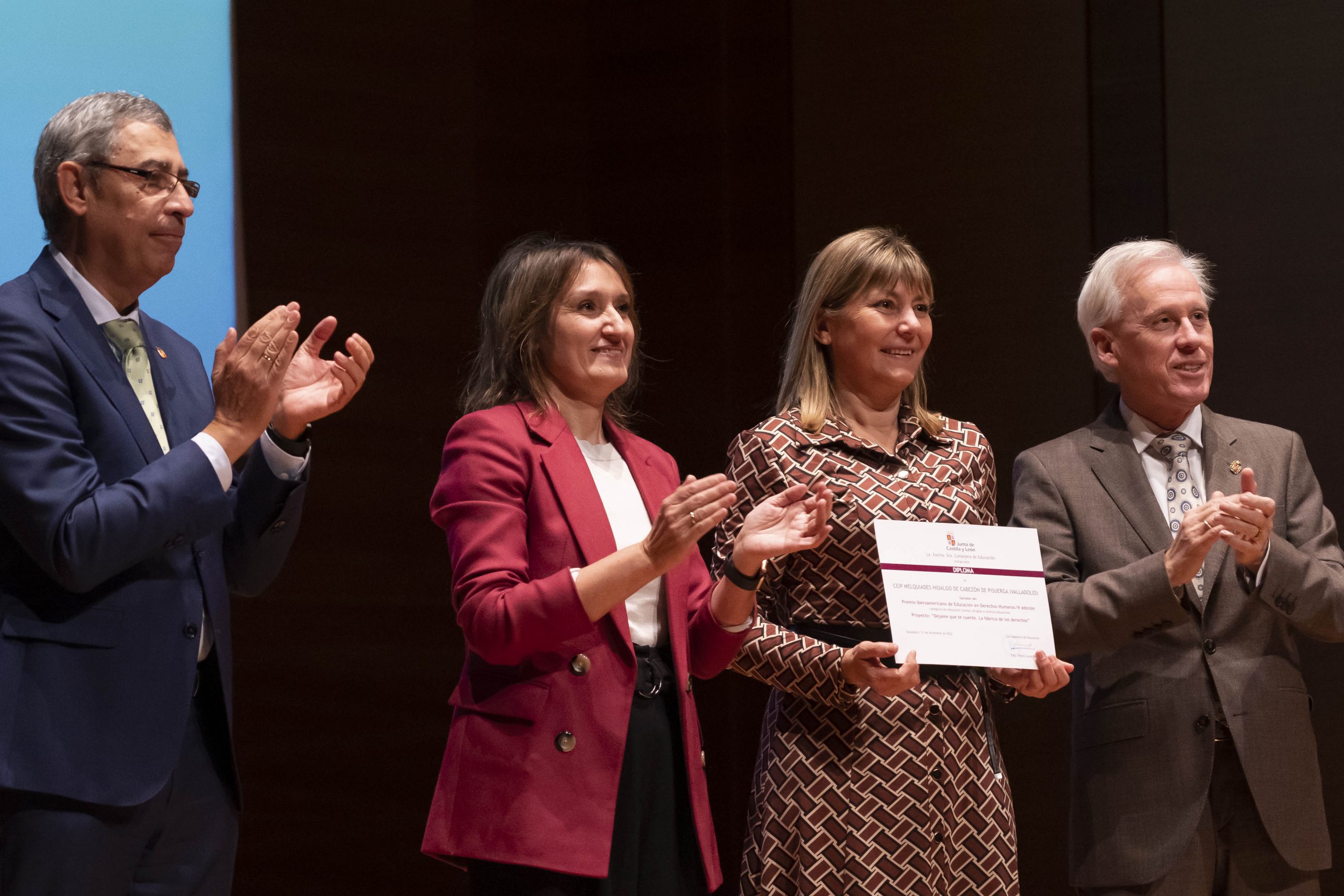 La Consejera de Educación en la gala de ayer.