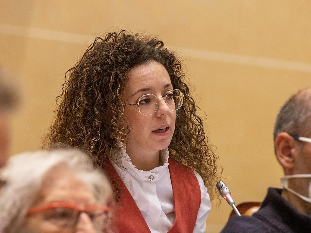 La portavoz de Cs, Noemí Otero. / NEREA LLORENTE