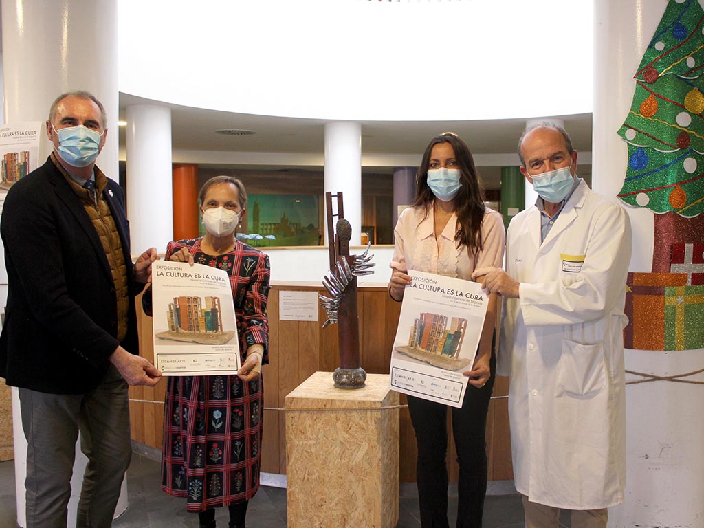 El vestíbulo del Hospital de Segovia acoge II edición de la exposición ‘La Cultura es la Cura’. / EL ADELANTADO