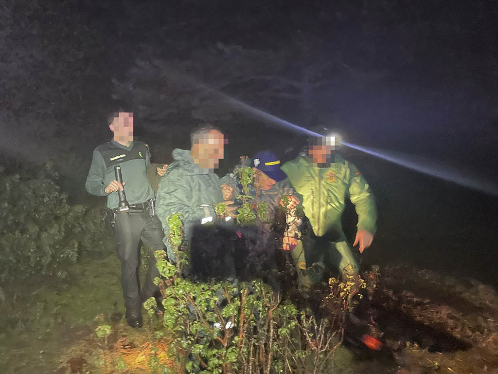 Rescate en Gallegos. Foto: Guardia Civil.