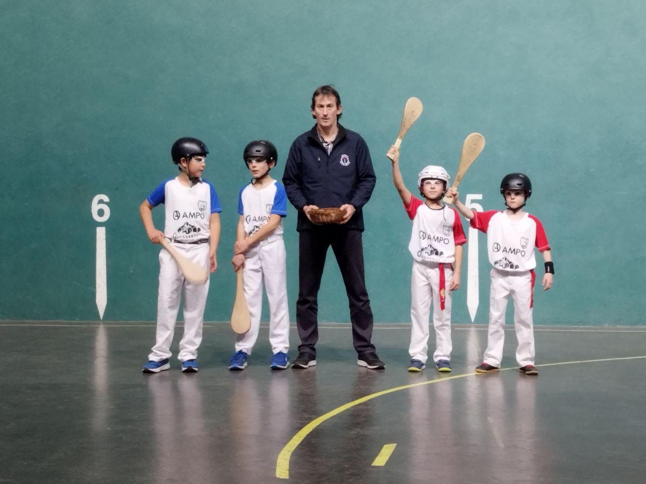 Algunos de los jugadores desplazados a Olaberria el pasado fin de semana.