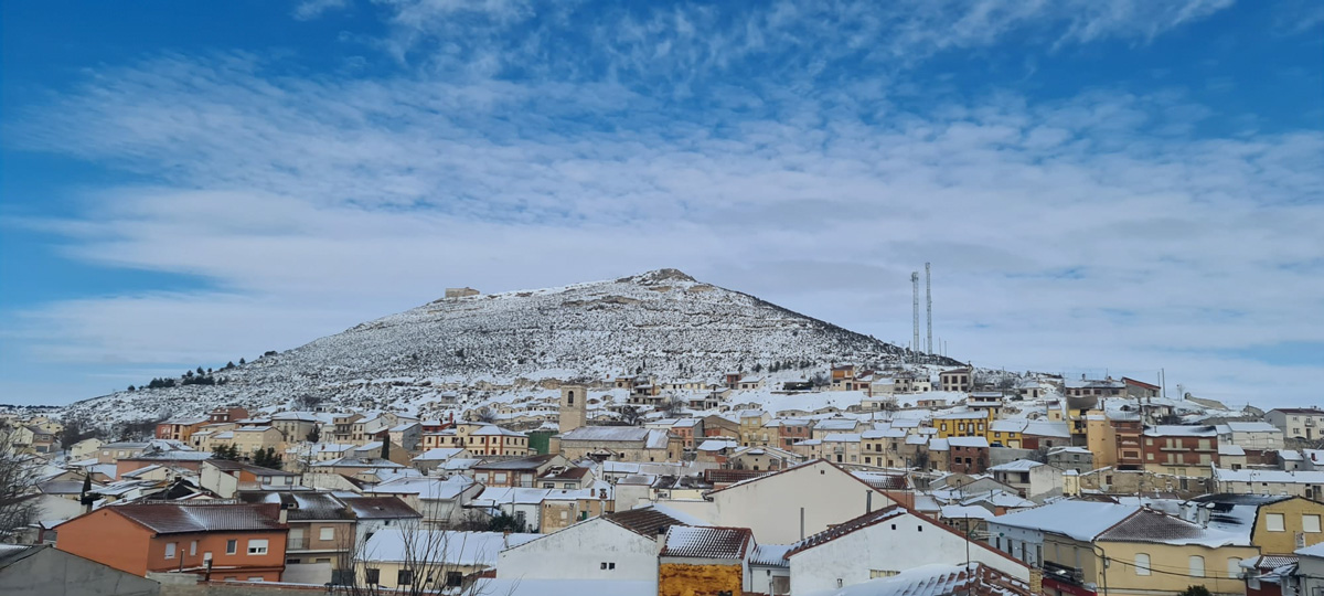 Localidad de Sacramenia nevada.