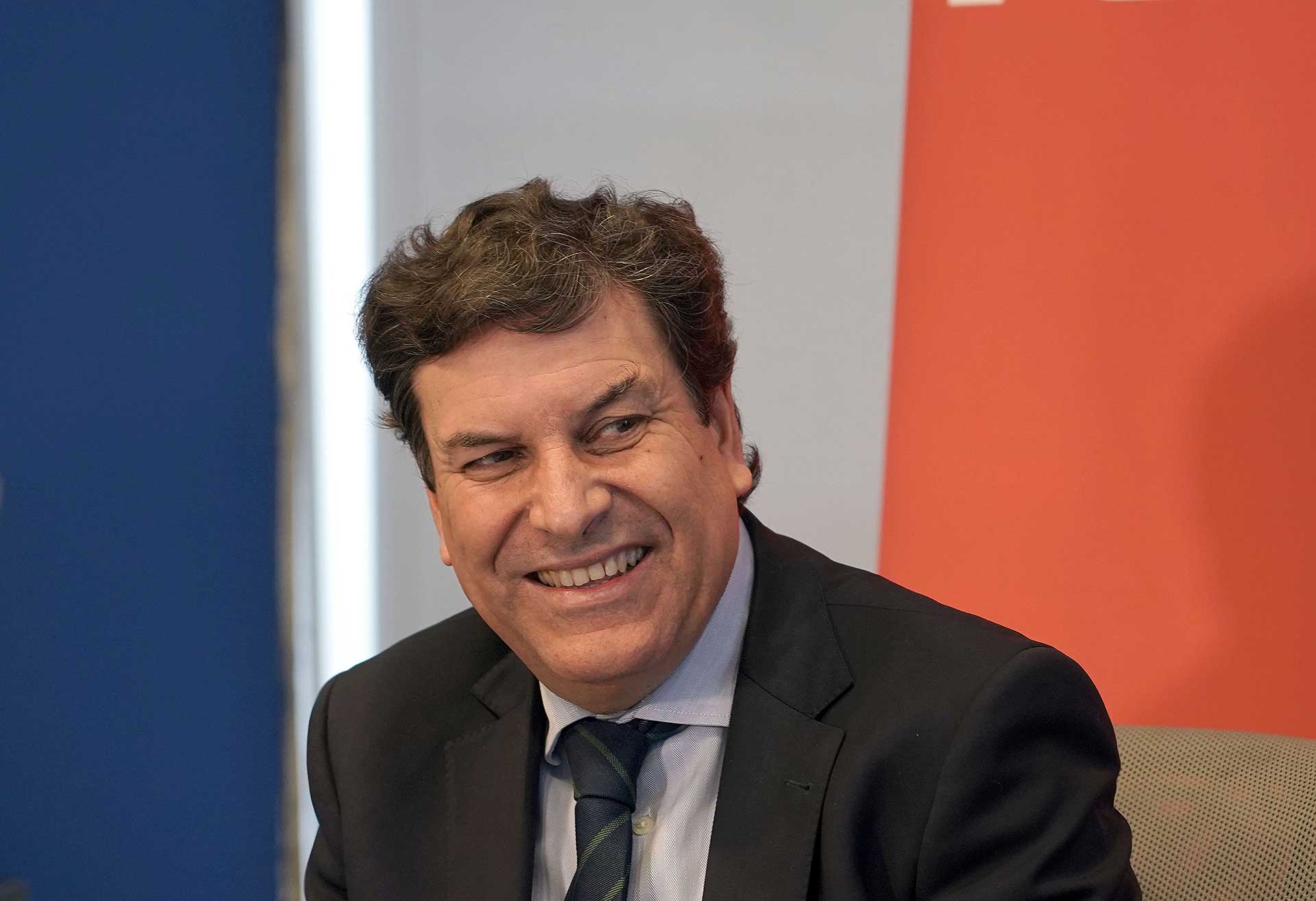 Carlos Fernández Carriedo, durante un momento de su intervención./ ICAL