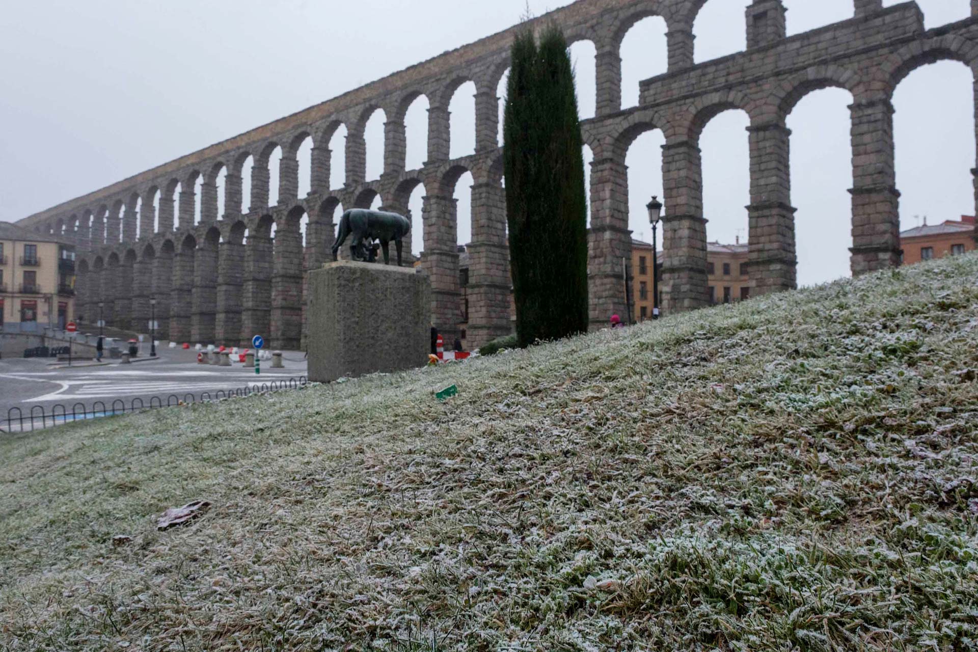 Frío y nieve en Segovia