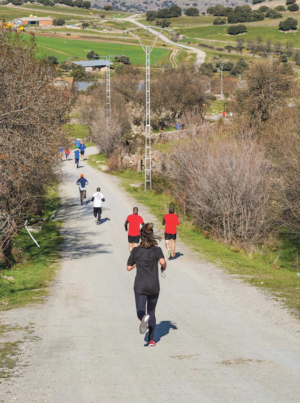El recorrido de la carrera general, de 7,5 kilómetros, discurrió por los alrededores del pueblo. / Miguel Ángel Fernández