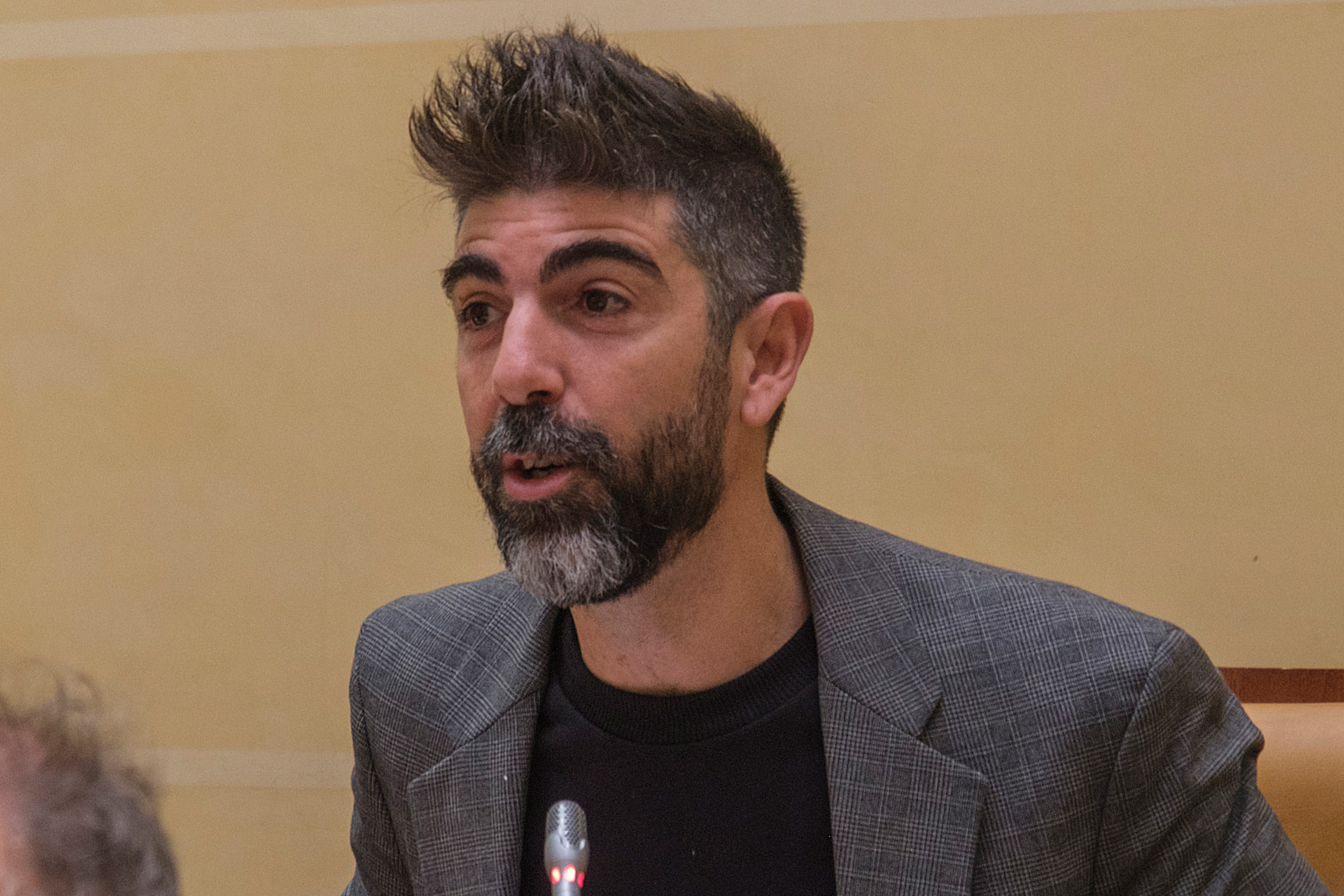 El portavoz de Podemos en el Ayuntamiento, Guillermo San Juan. / E. A.