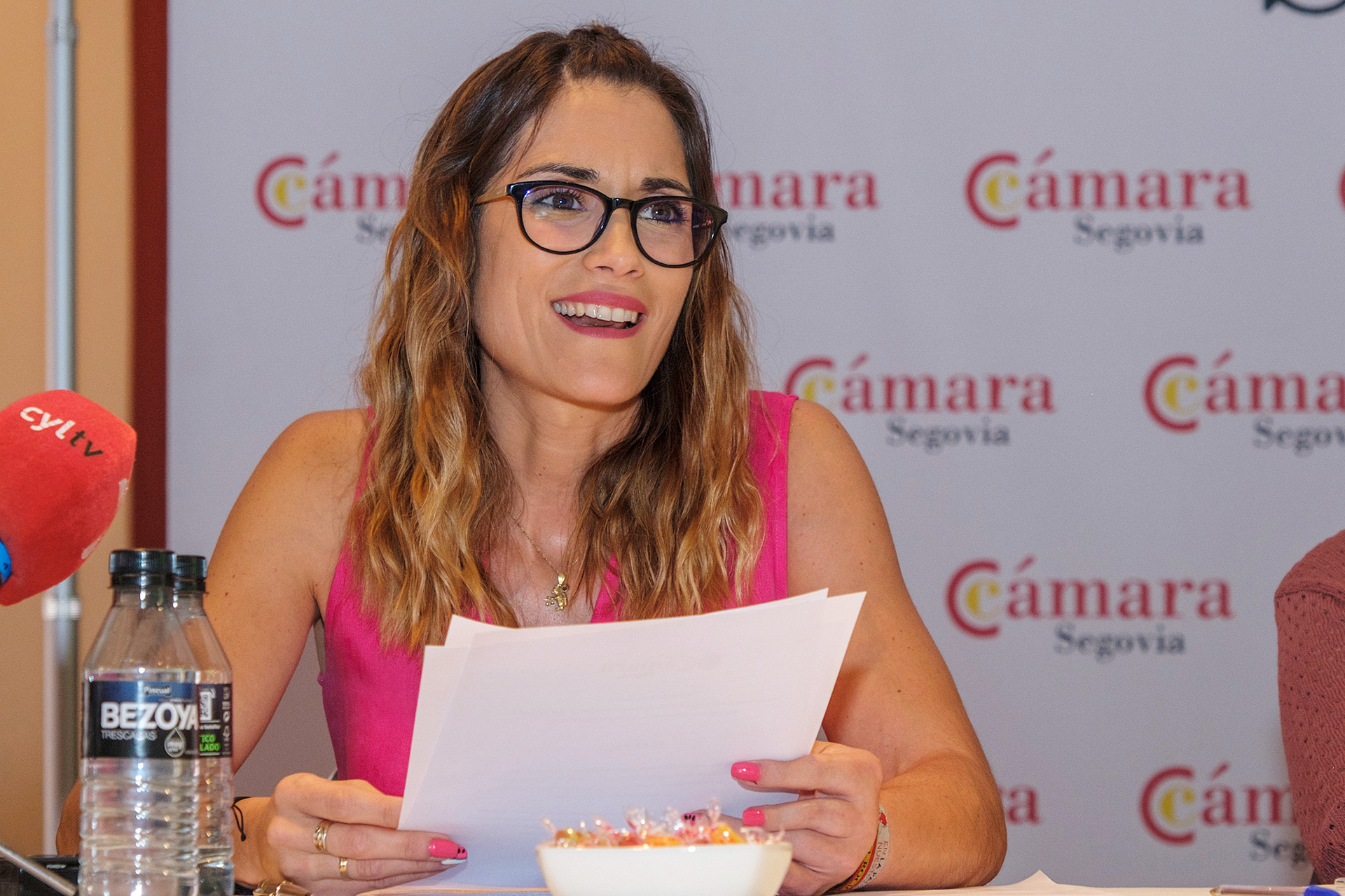 La presidenta de la Cámara de Segovia, María José Tapia. / E. A.