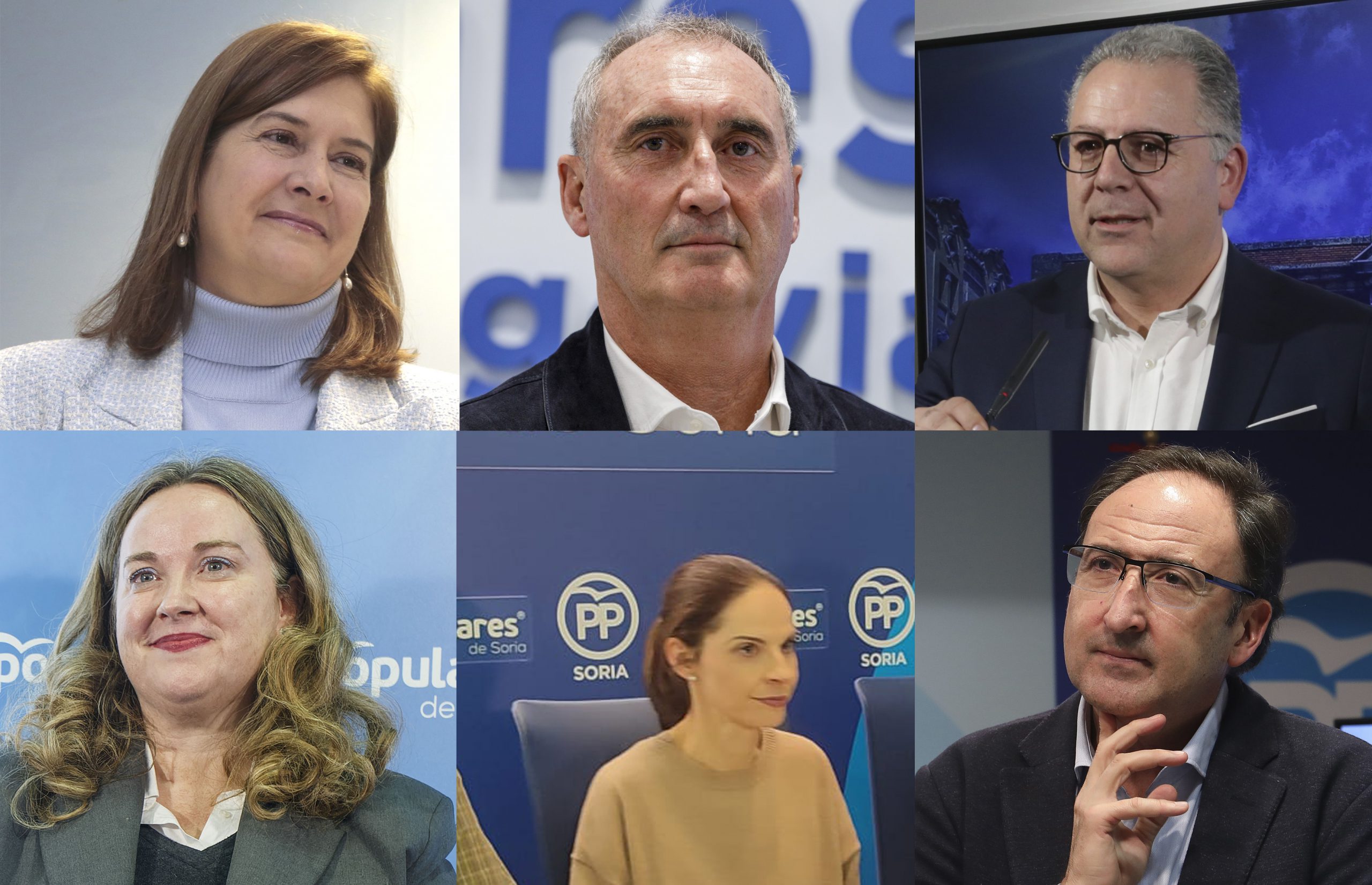 De izquierda a derecha y de arriba a abajo: Torres, Mazarías, Prada, Ayala, Izquierdo y Polanco. / ICAL