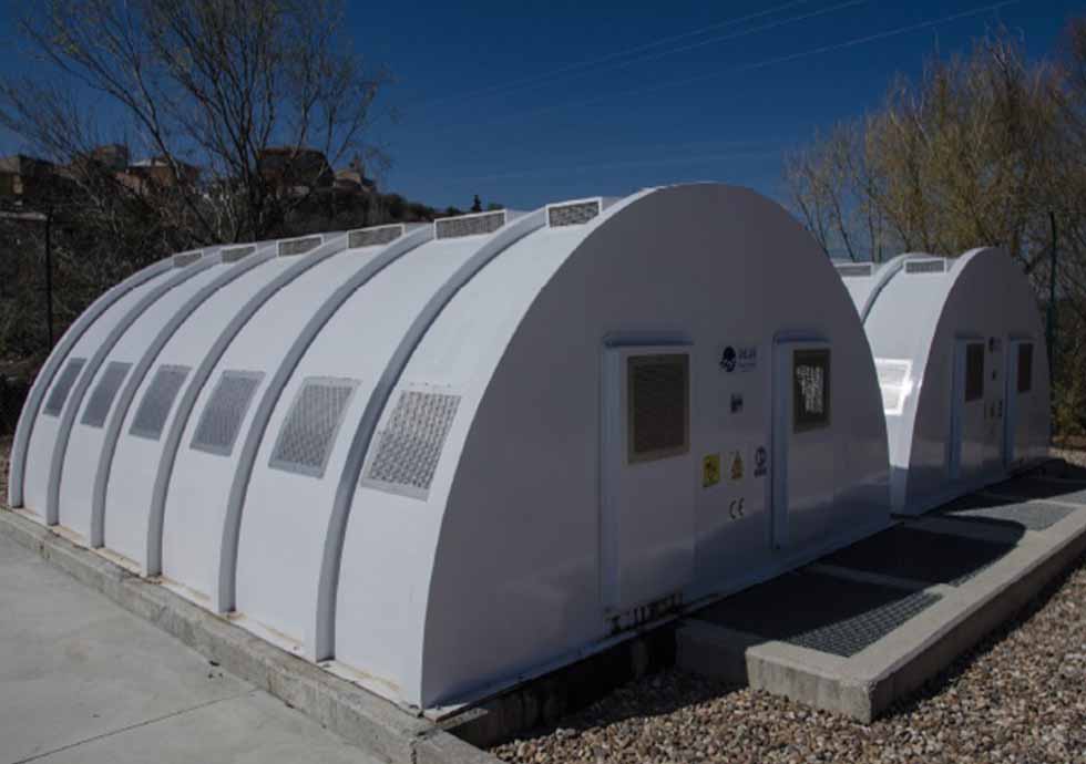 Instalación de una EDAR con dos líneas de biodiscos como la de Chañe.