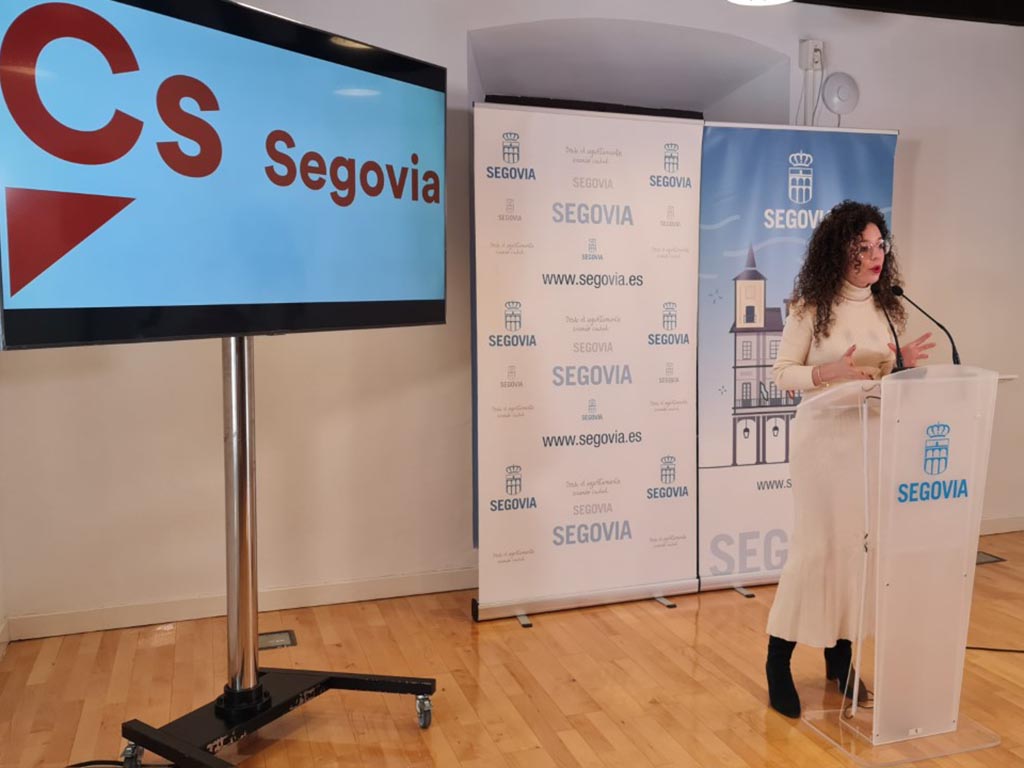 La portavoz de Cs en el Ayuntamiento de Segovia, Noemí Otero.