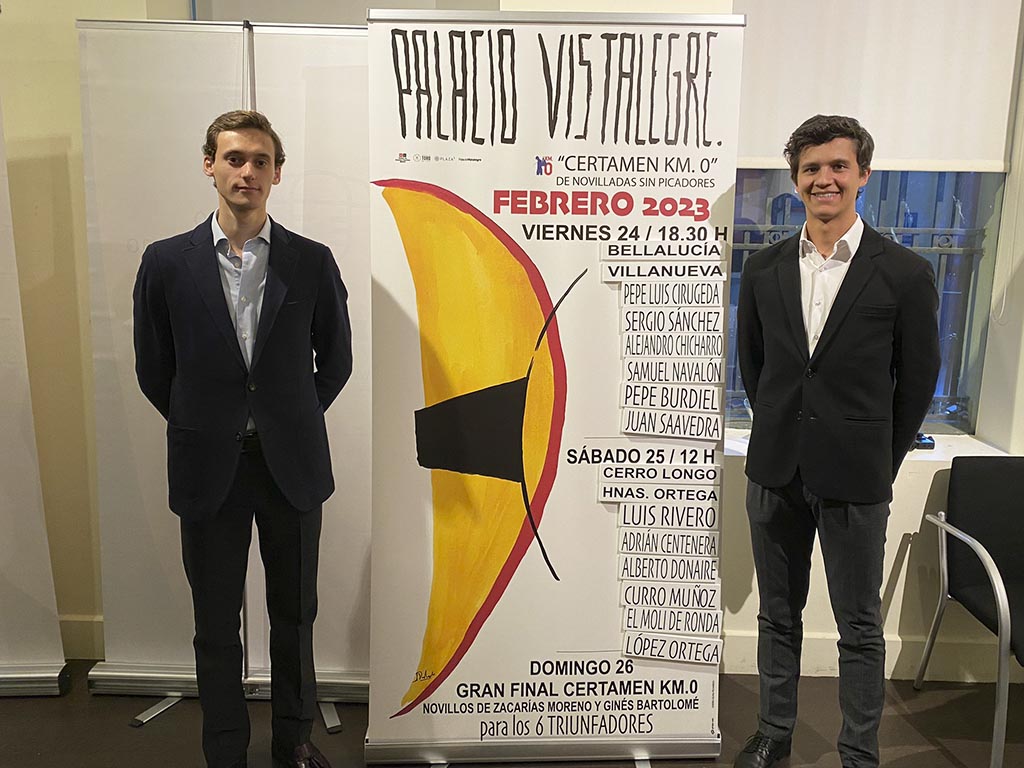 Los novilleros de la Escuela Taurina 'Yiyo' Pepe Burdiel y Luis Rivero. / ECT YIYO