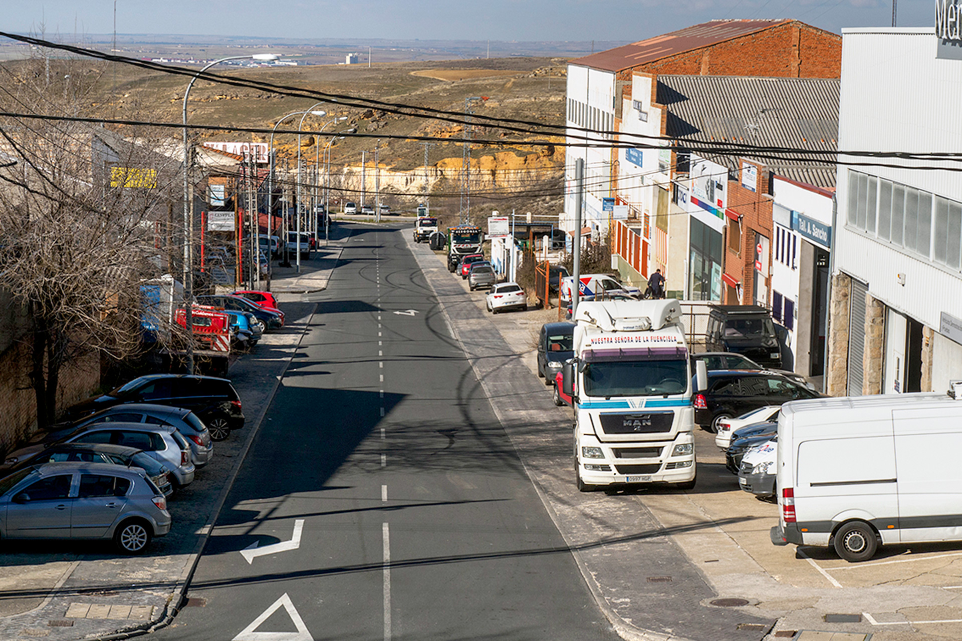 Imagen parcial del polígono industrial El Cerro de la capital segoviana./ KAMARERO