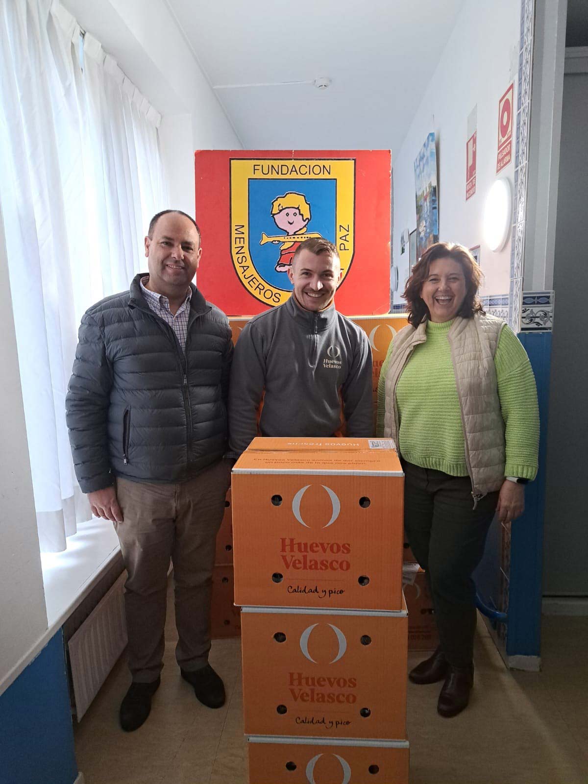 El Centro de la Fundación en Vallecas ha recibido una donación de 8.160 huevos.