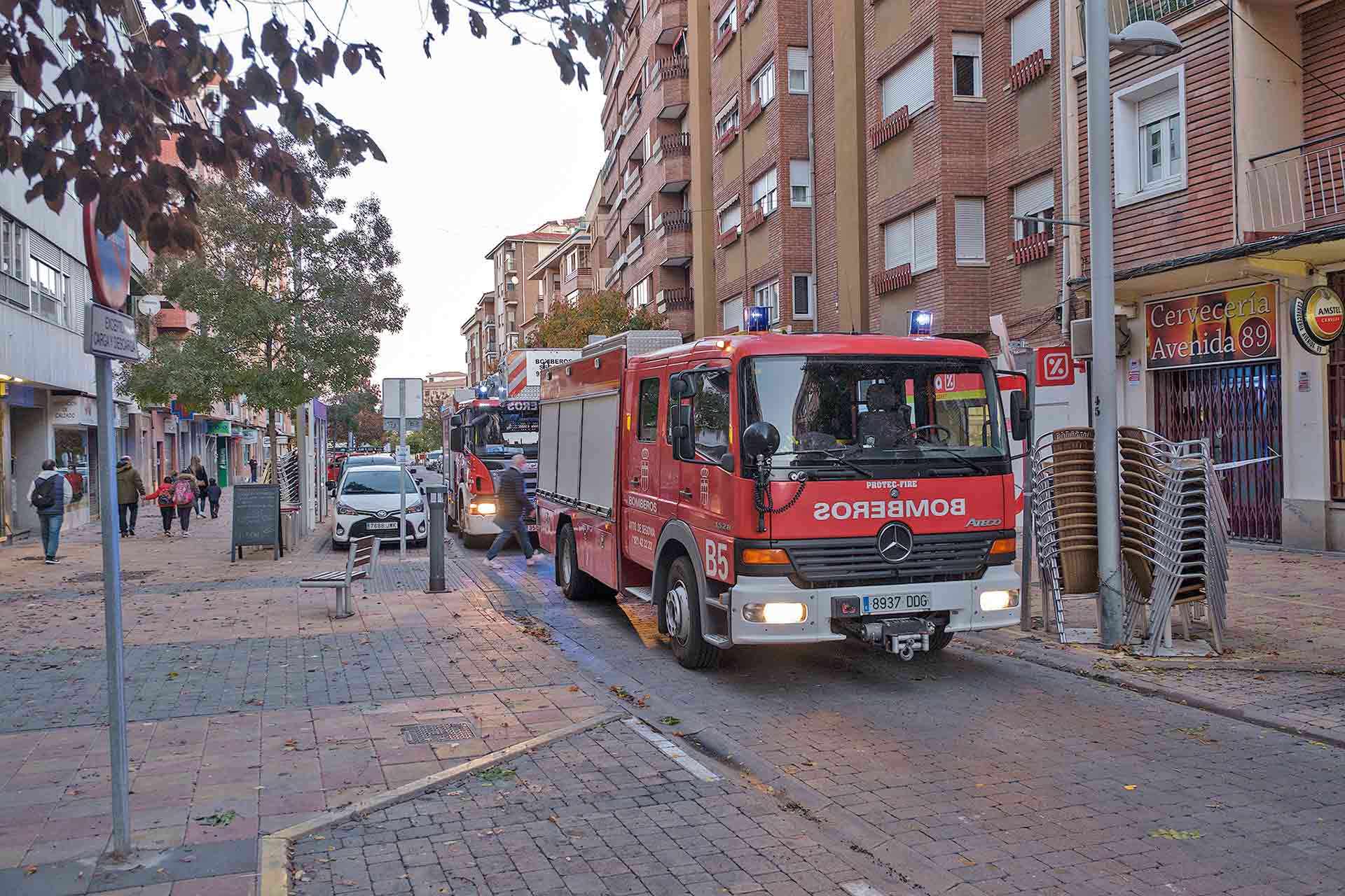 Imagen de archivo de bomberos de Segovia en una intervención en la capital.