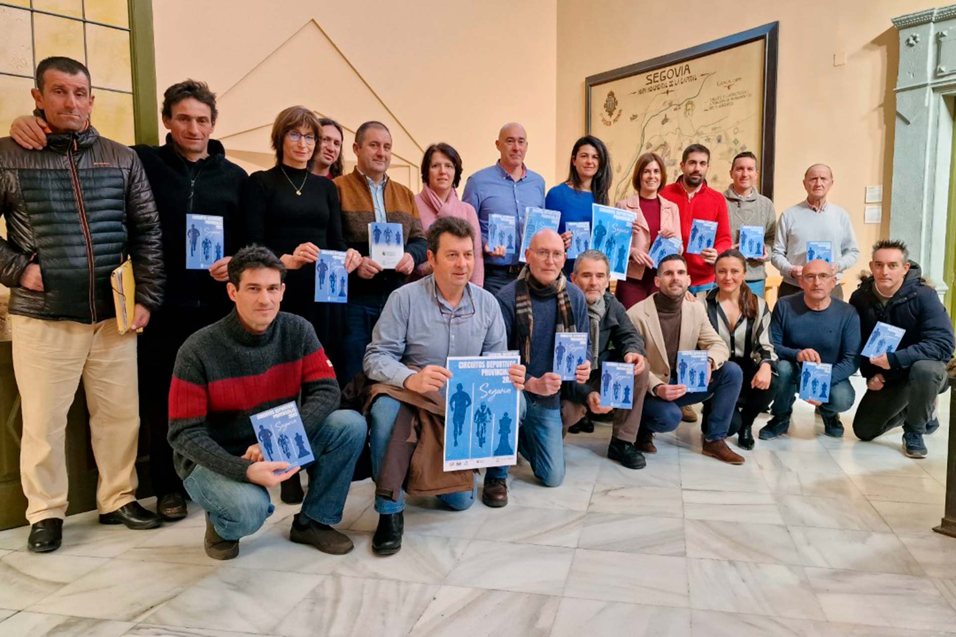 Los organizadores de algunas de las competiciones que componen los circuitos provinciales./ DIPUTACIÓN