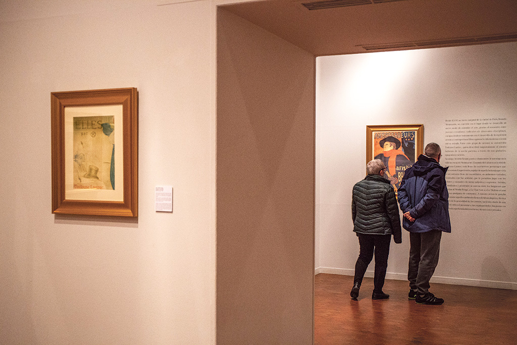 La exposición dedicada a la obra del pintor Toulouse-Lautrec fue la exposición temporal más visitada en el Torreón durante el pasado año./NEREA LLORENTE