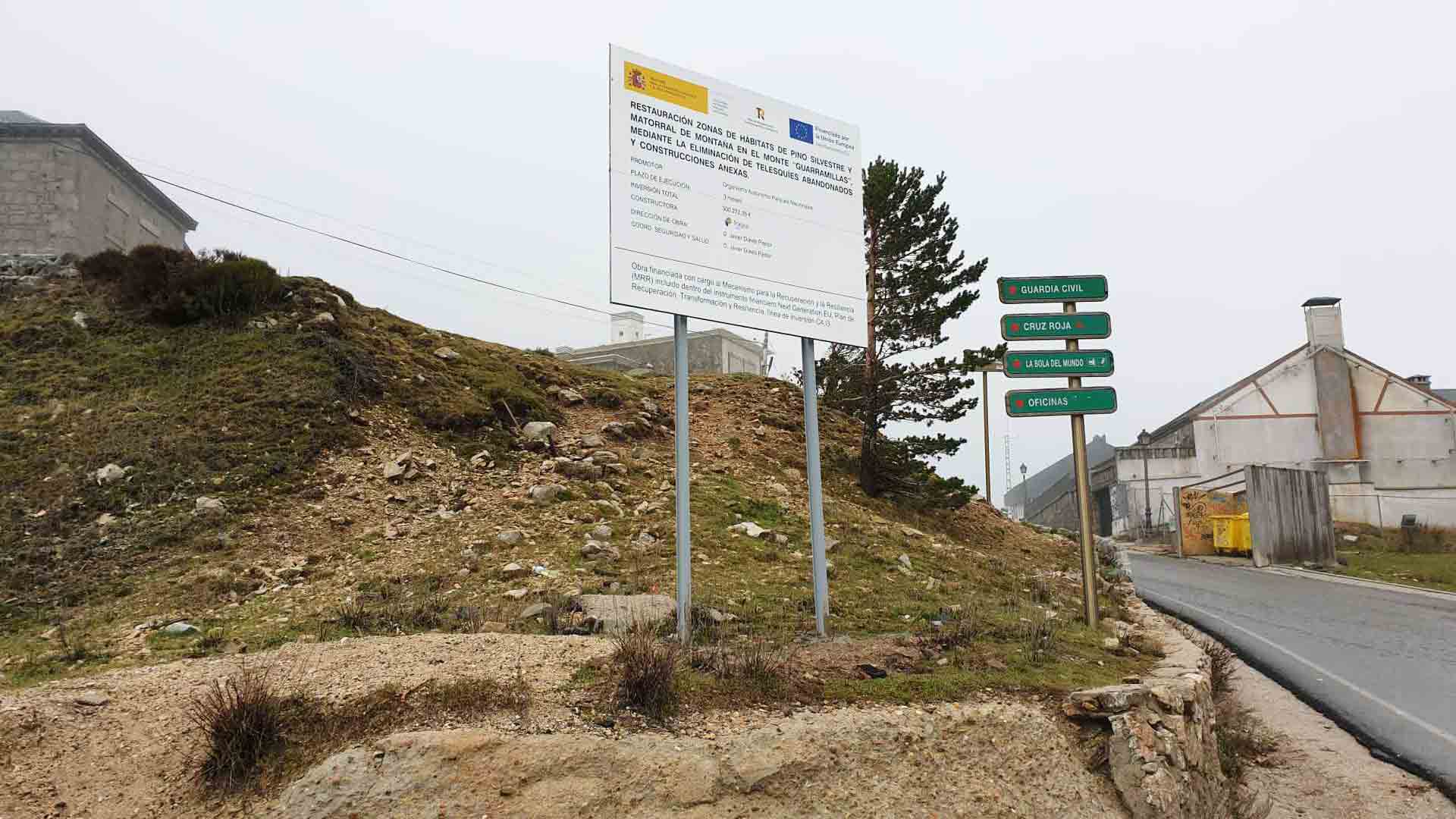 web 968789 Desmantelamiento del telesqui Guarramillas en Puerto de Navacerrada