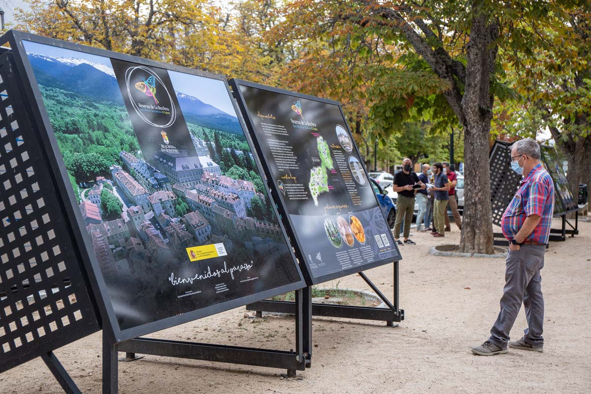 Paneles de la exposición ‘Reserva de la Biosfera’. Foto de archivo: Nerea Llorente.
