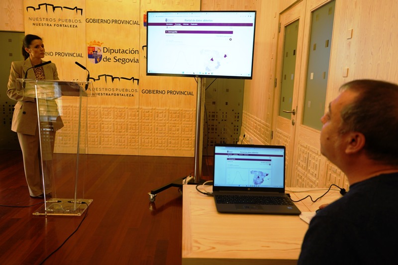 Un momento de la presentación en la Diputación.