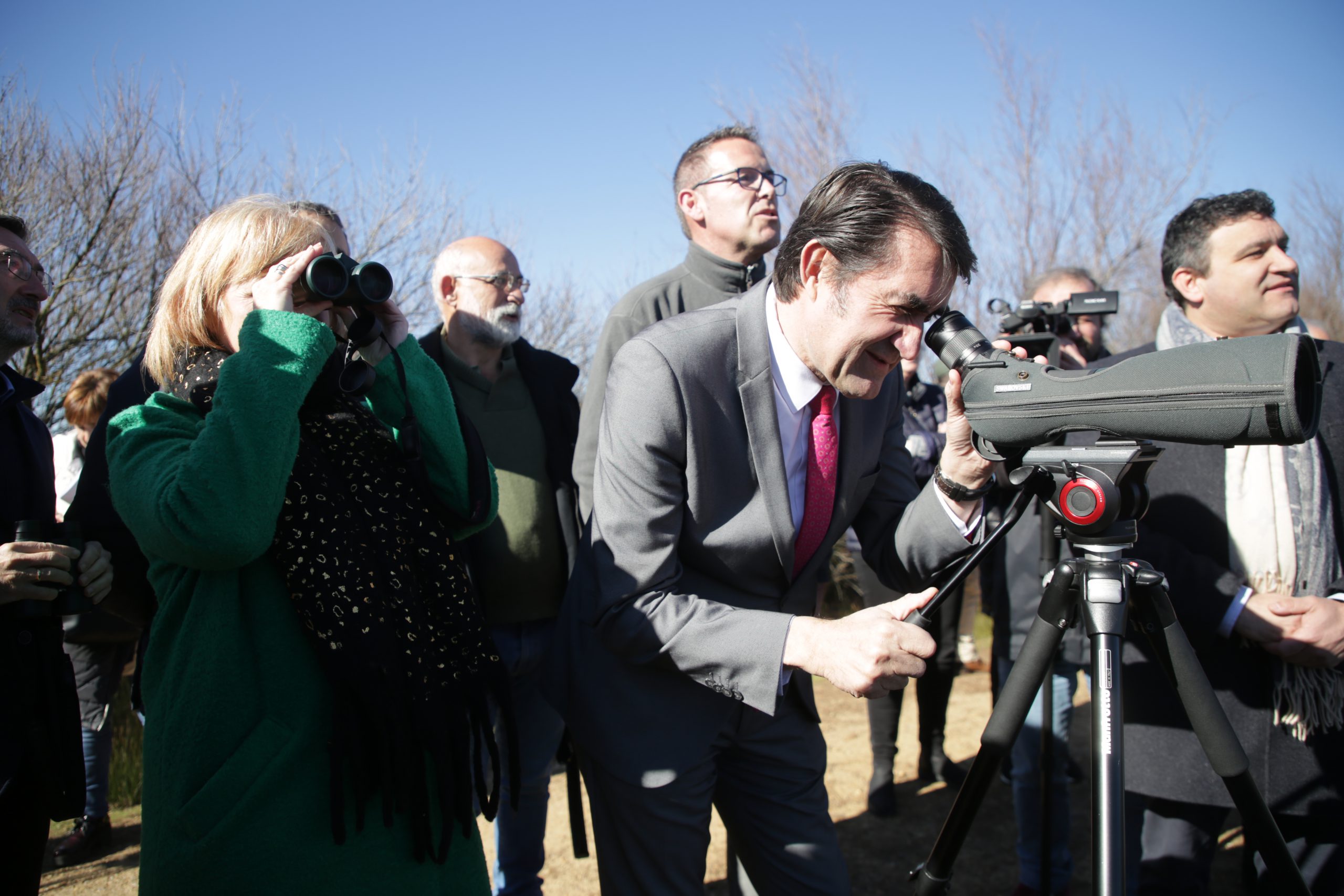 El Consejero de Medio Ambiente, Vivienda y Ordenación del Territorio visita las Lagunas de Villafáfila.