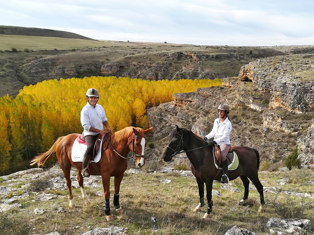 La asociación ha mapeado y publicado rutas a caballo por la provincia. / E. A.
