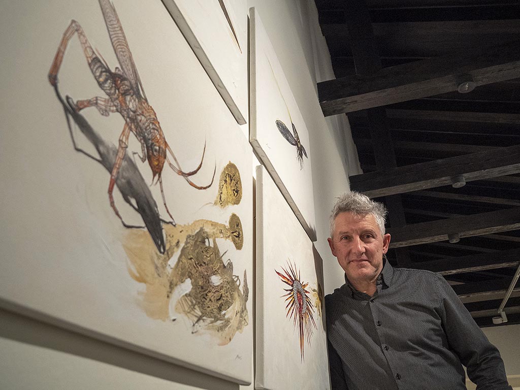 Luis Moro, en el Museo 'Esteban Vicente'. / KAMARERO