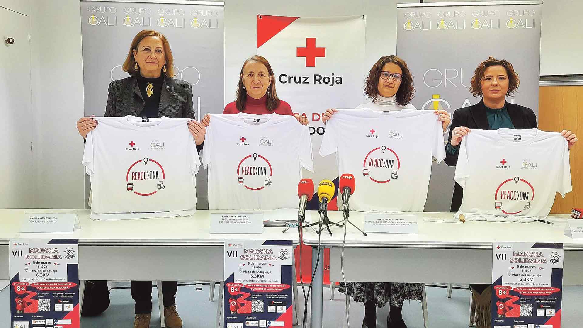 Un momento de la presentación ayer de la Marcha de Cruz Roja.