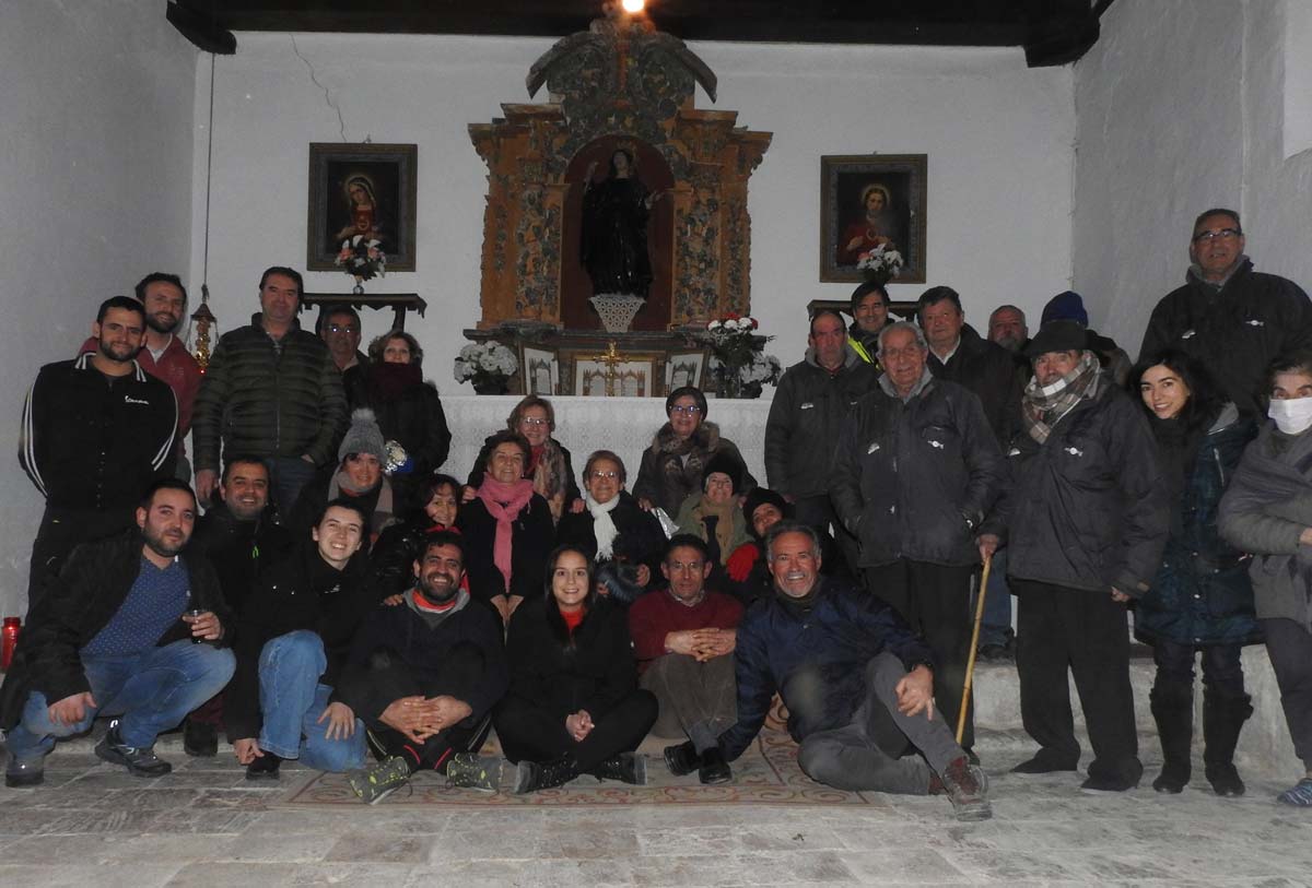 Iluminaria de Santa Brígida en la localidad de Fuentepiñel.