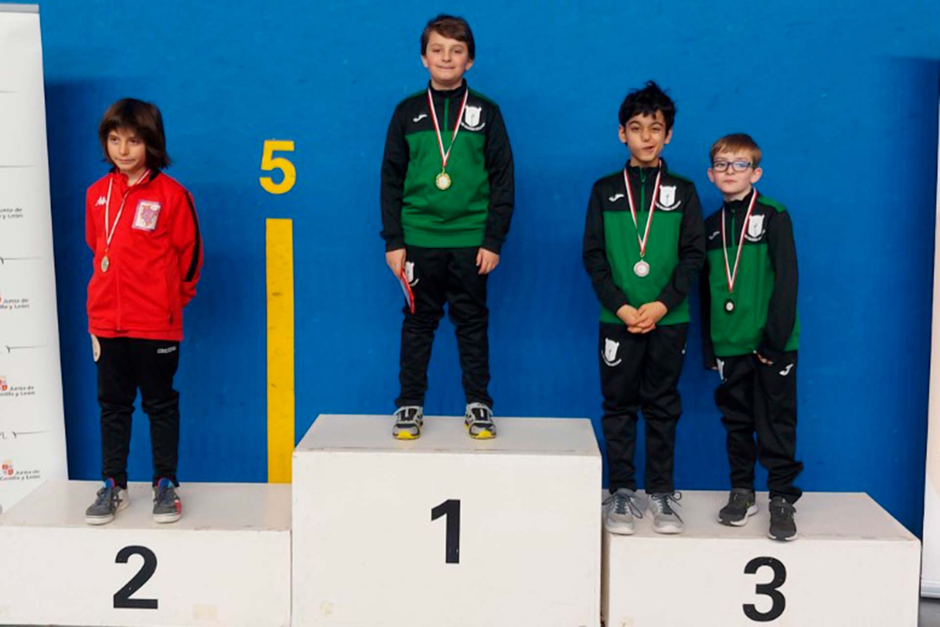 Podio de la categoría M11. / ESGRIMA SEGOVIA