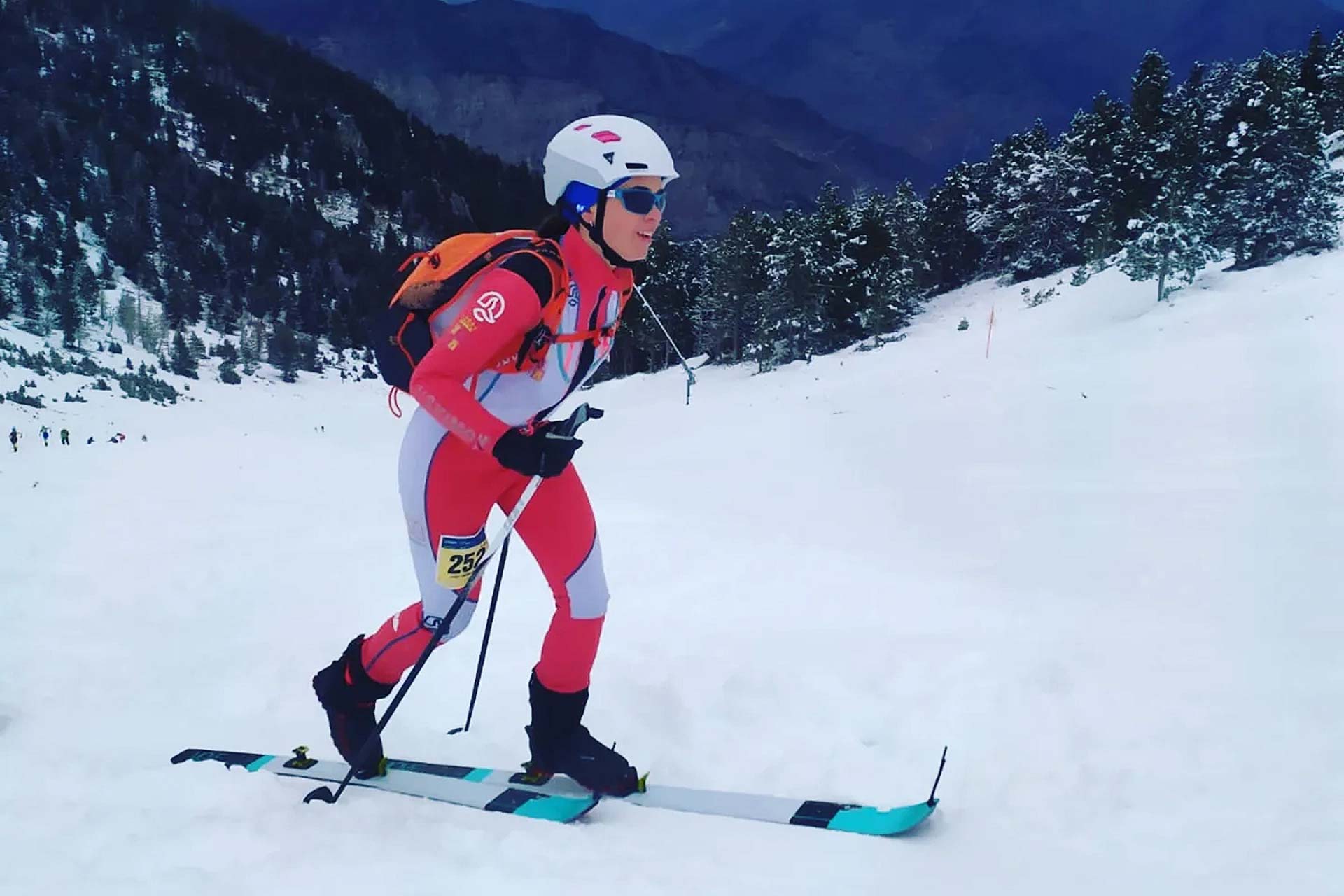 Una de las competidoras castellano-leonesas, en una prueba./ E.A.