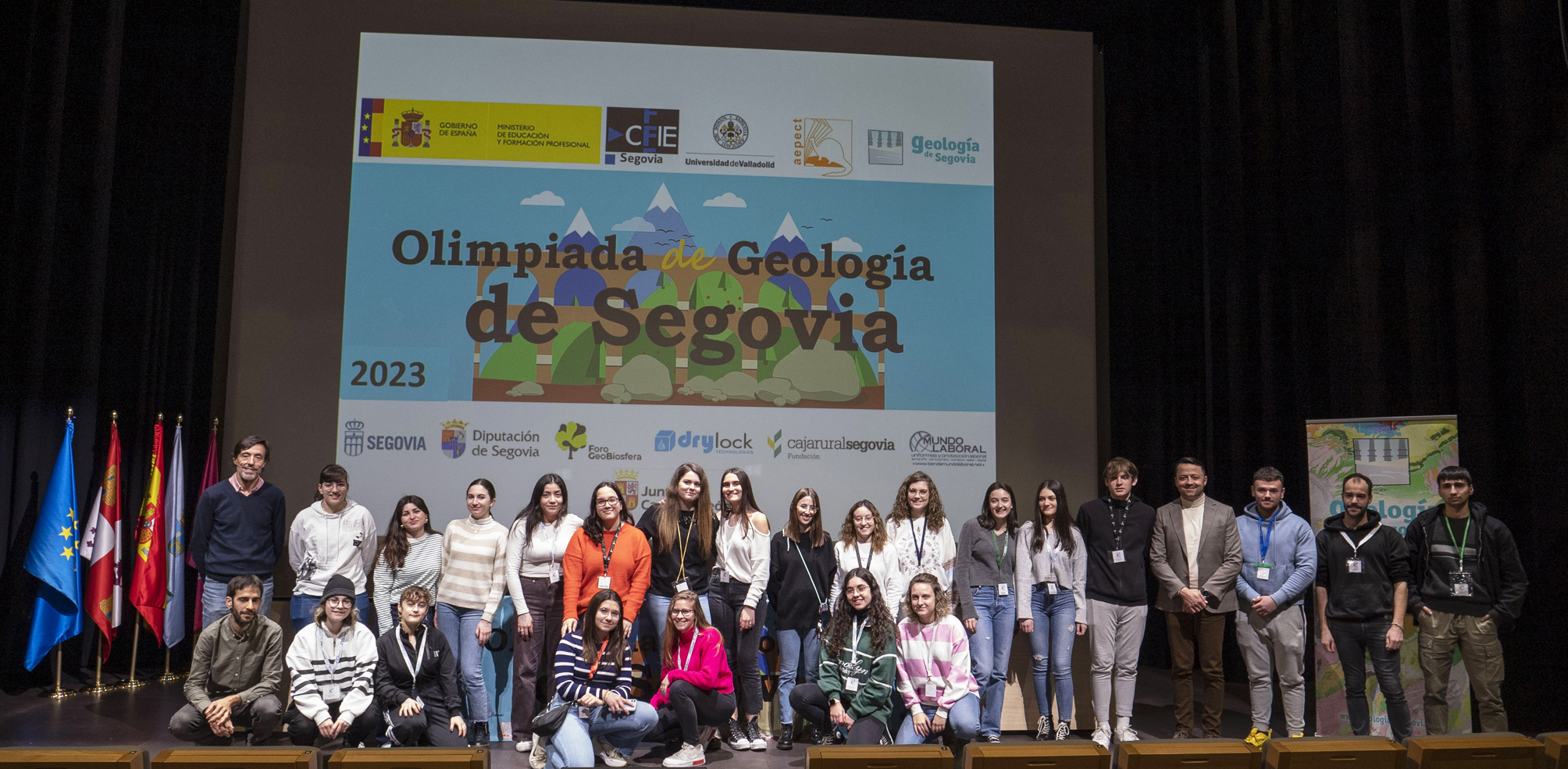Premiados y participantes de la Olimpiada de Geología en su fase provincial. / UVA