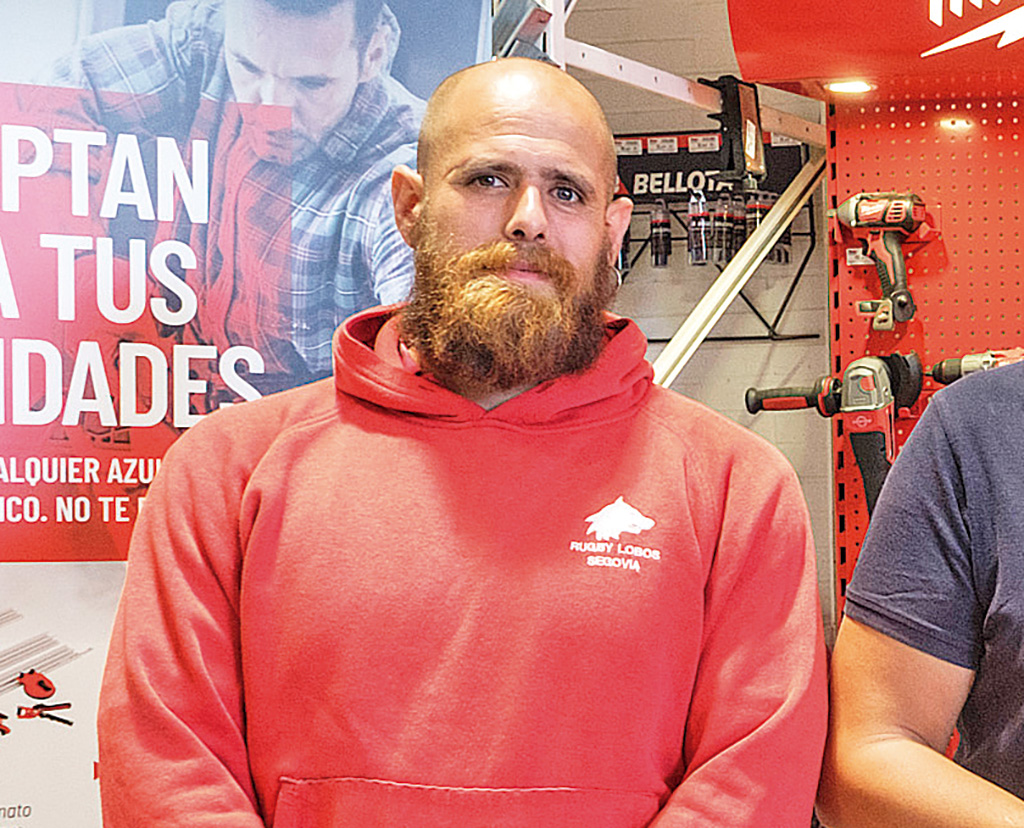 Mariano Martín, durante la presentación del BigMat Lobos./ KAMARERO