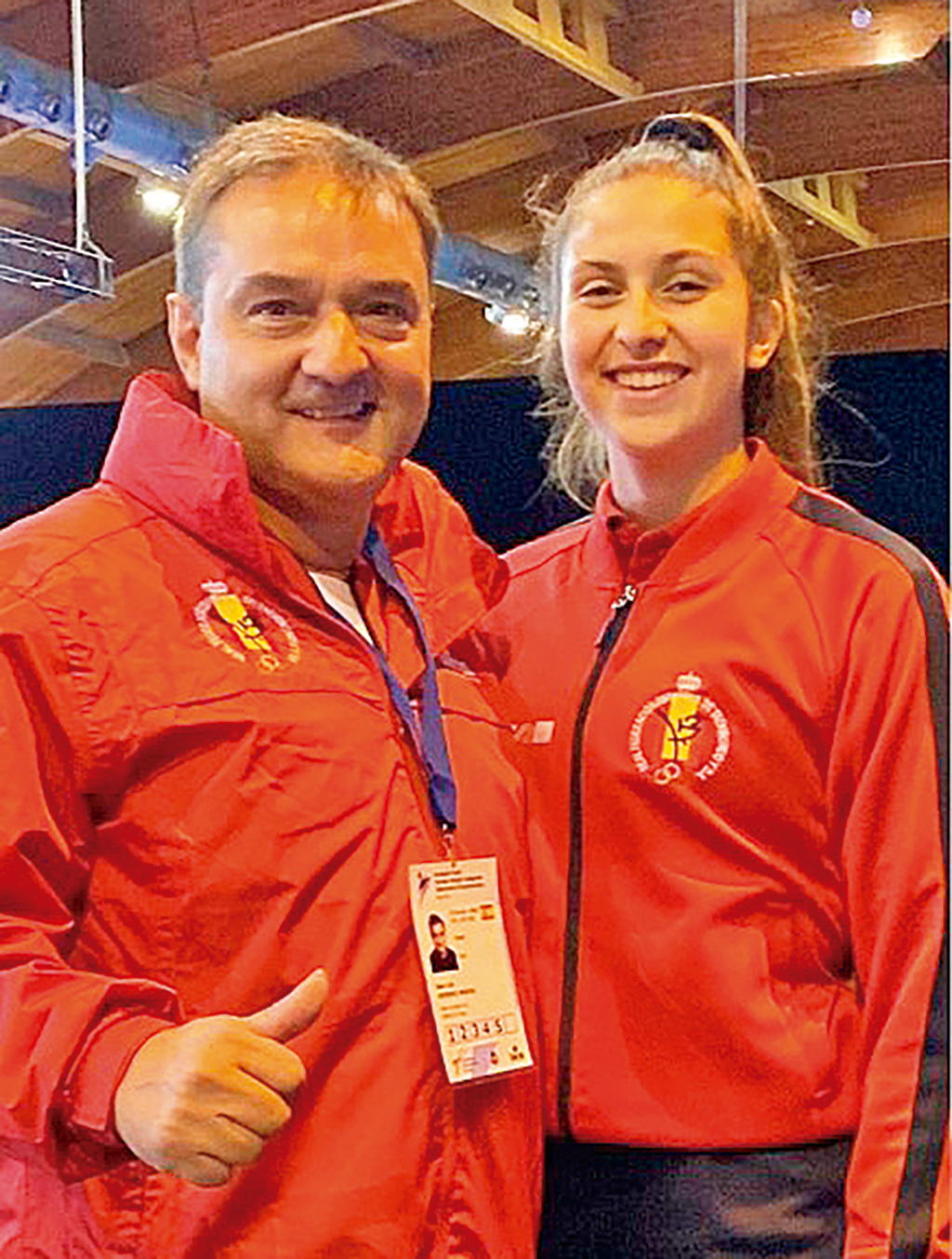 Inés de Benito, junto a José Luis Herrero./ MIRAFLORES