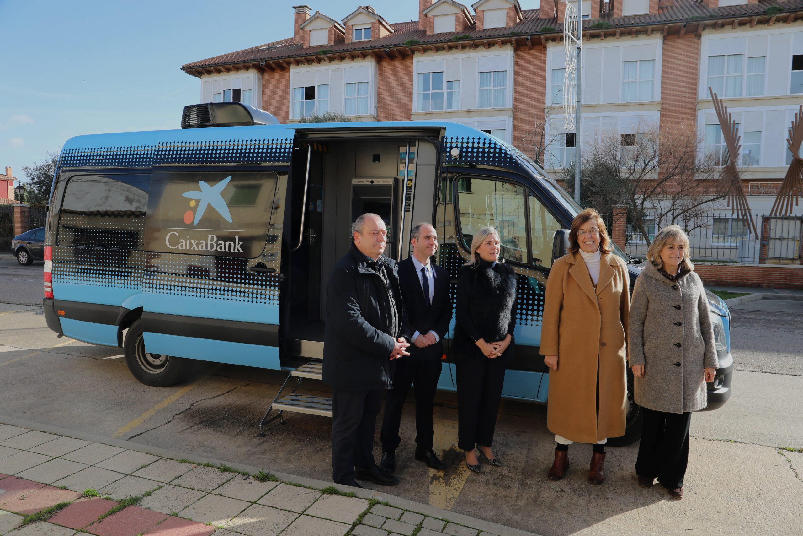 Oficina móvil de Caixabank.