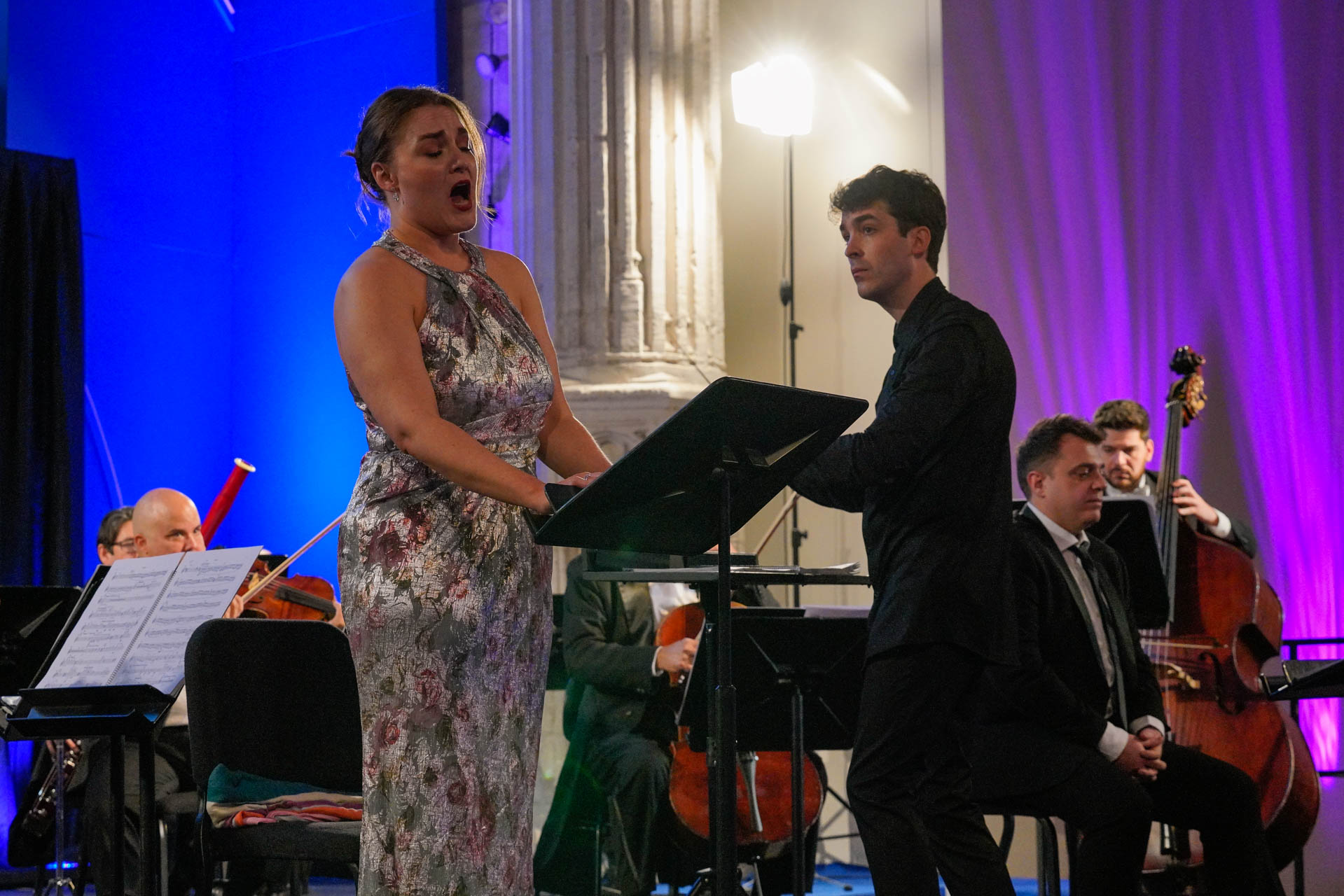 Actuación de la OSCyL, en el Aula Magna de IE University. / MIGUEL ÁNGEL FERNÁNDEZ