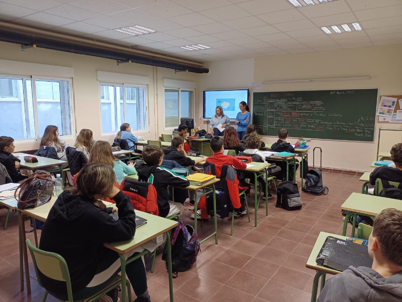 Un momento de una de las sesiones de Educación para la Salud en el IES de El Espinar. / EL ADELANTADO