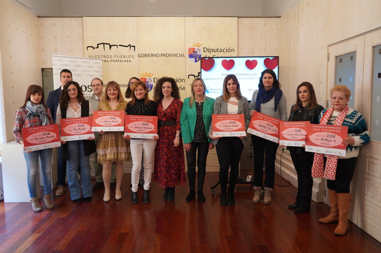 Entrega premios FECOSE Escaparates San Valentin
