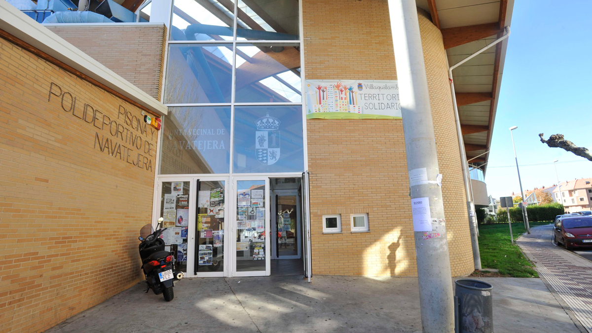 Polideportivo de Navatejera, sede del partido./ LA NUEVA CRÓNICA