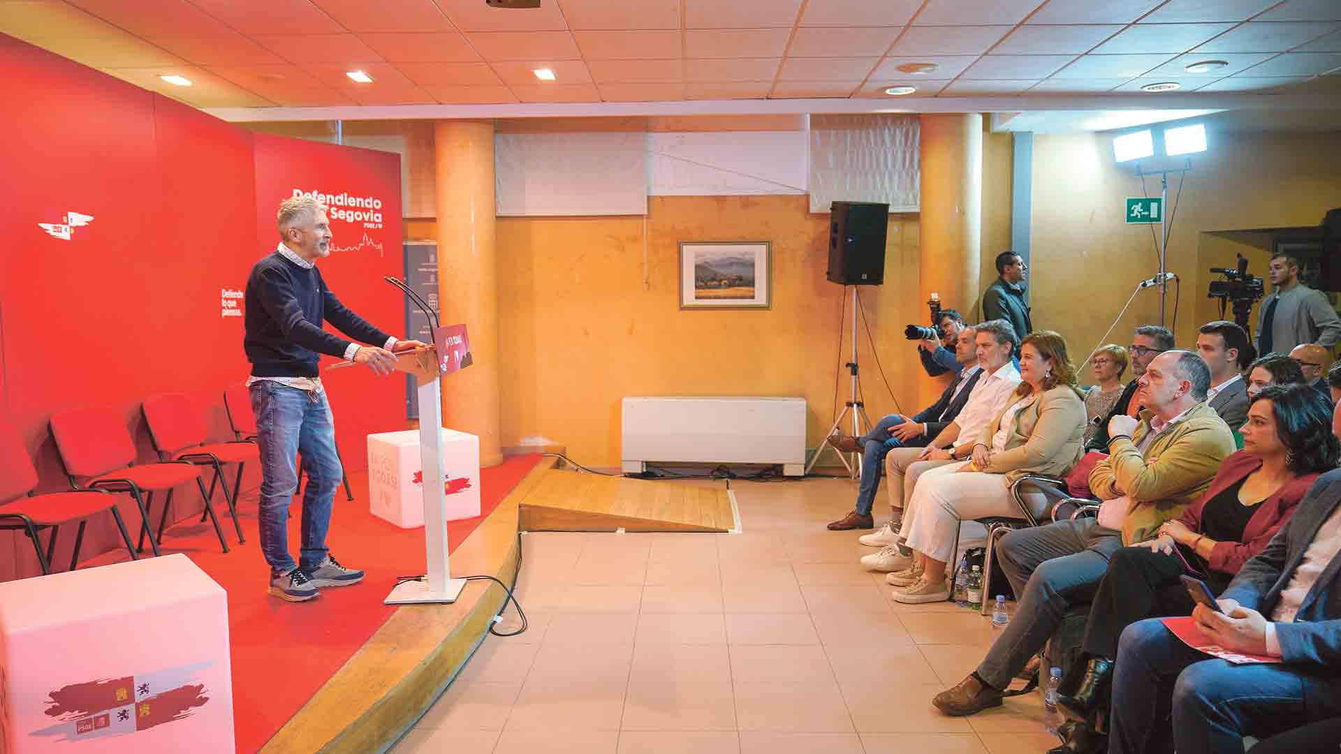 Marlasca se dirige a los participantes en la convención. / Miguel Ángel Fernández