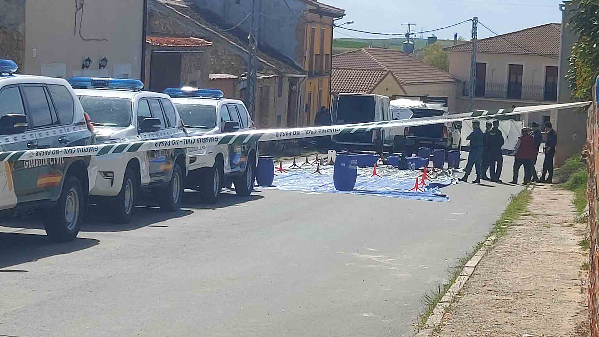 Un aspecto del despliegue que había ayer.