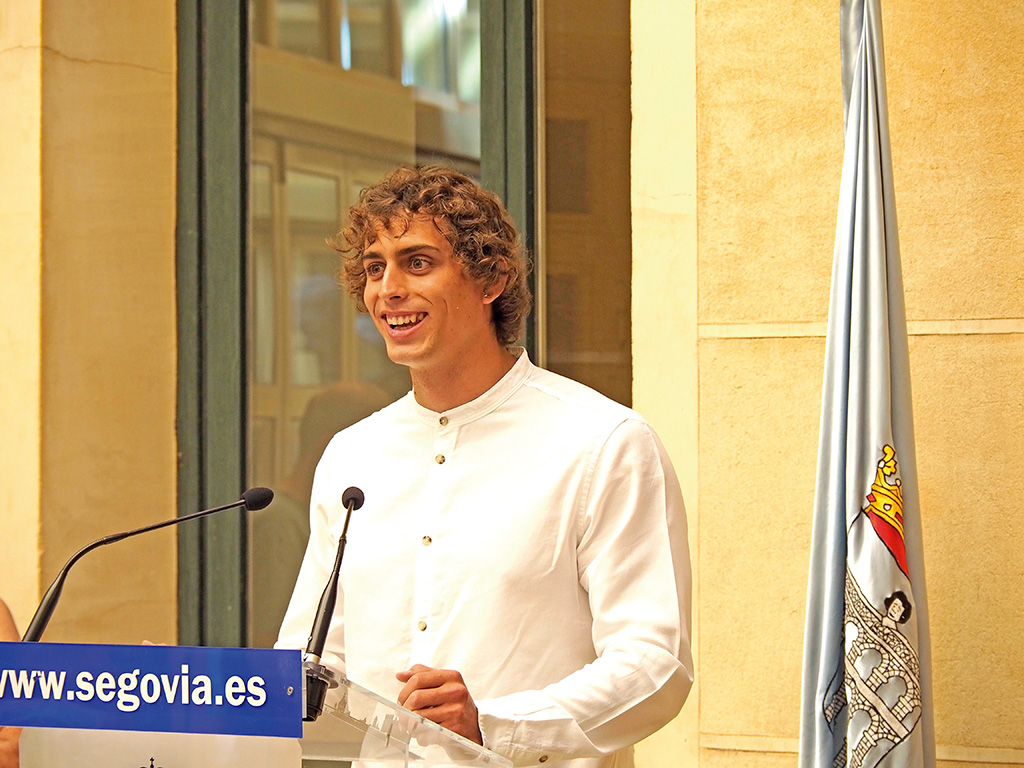 David Llorente, uno de los premiados con el Premio Pódium./ KAMARERO