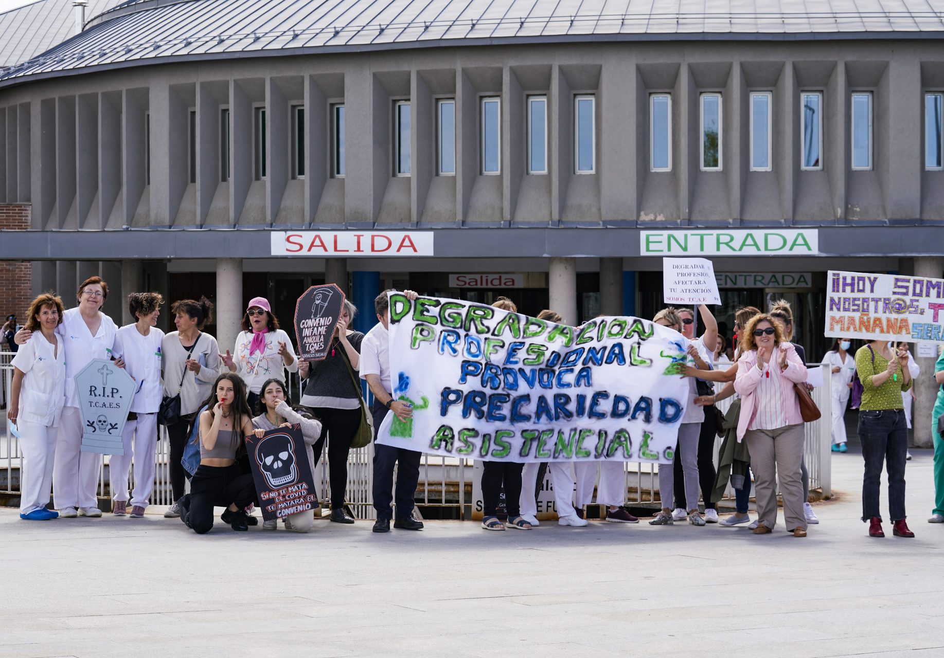 27042023 MANIFESTACION TECNICOS CUIDADOS AUXILIARES TCAE Miguel Angel Fernandez 2