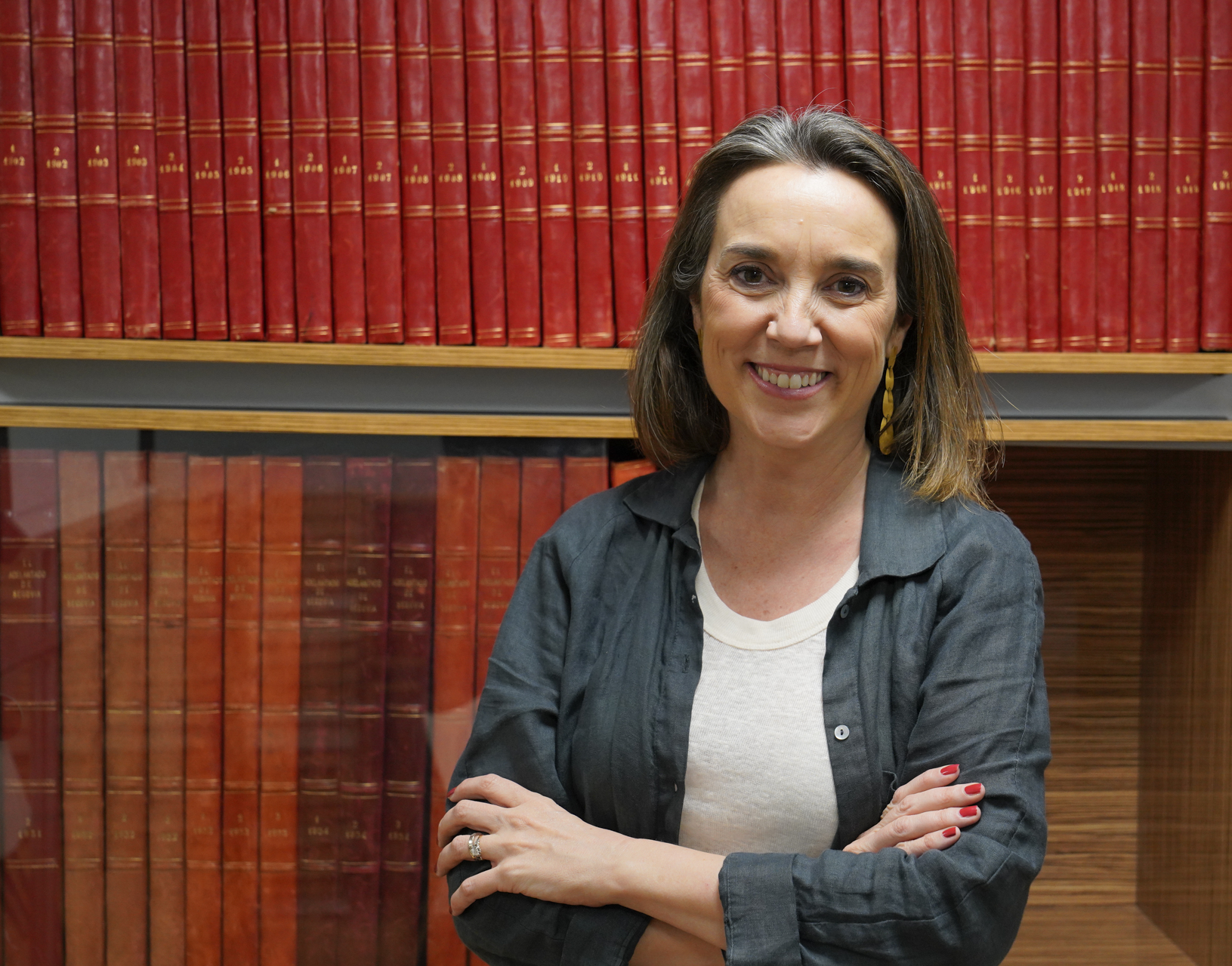 Cuca Gamarra, durante la entrevista en la sede de EL ADELANTADO DE SEGOVIA.