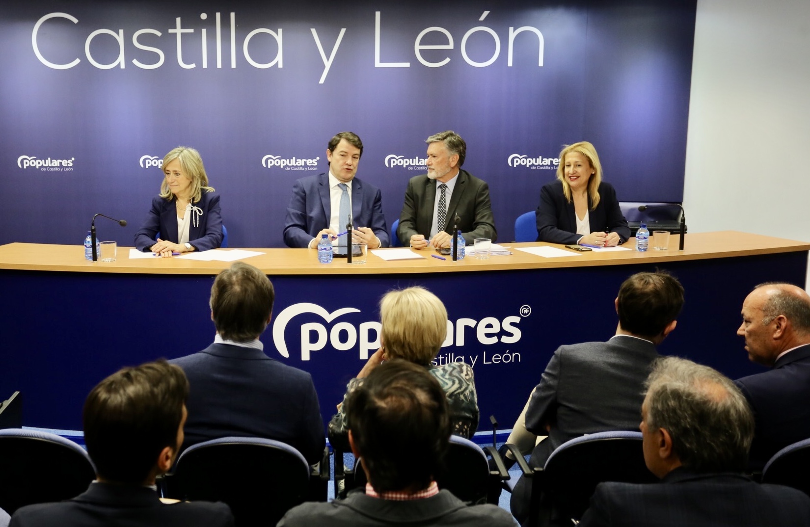 Alfonso Fernández Mañueco clausuró ayer la reunión de la Junta Directiva Autonómica del PP. / Leticia Pérez
