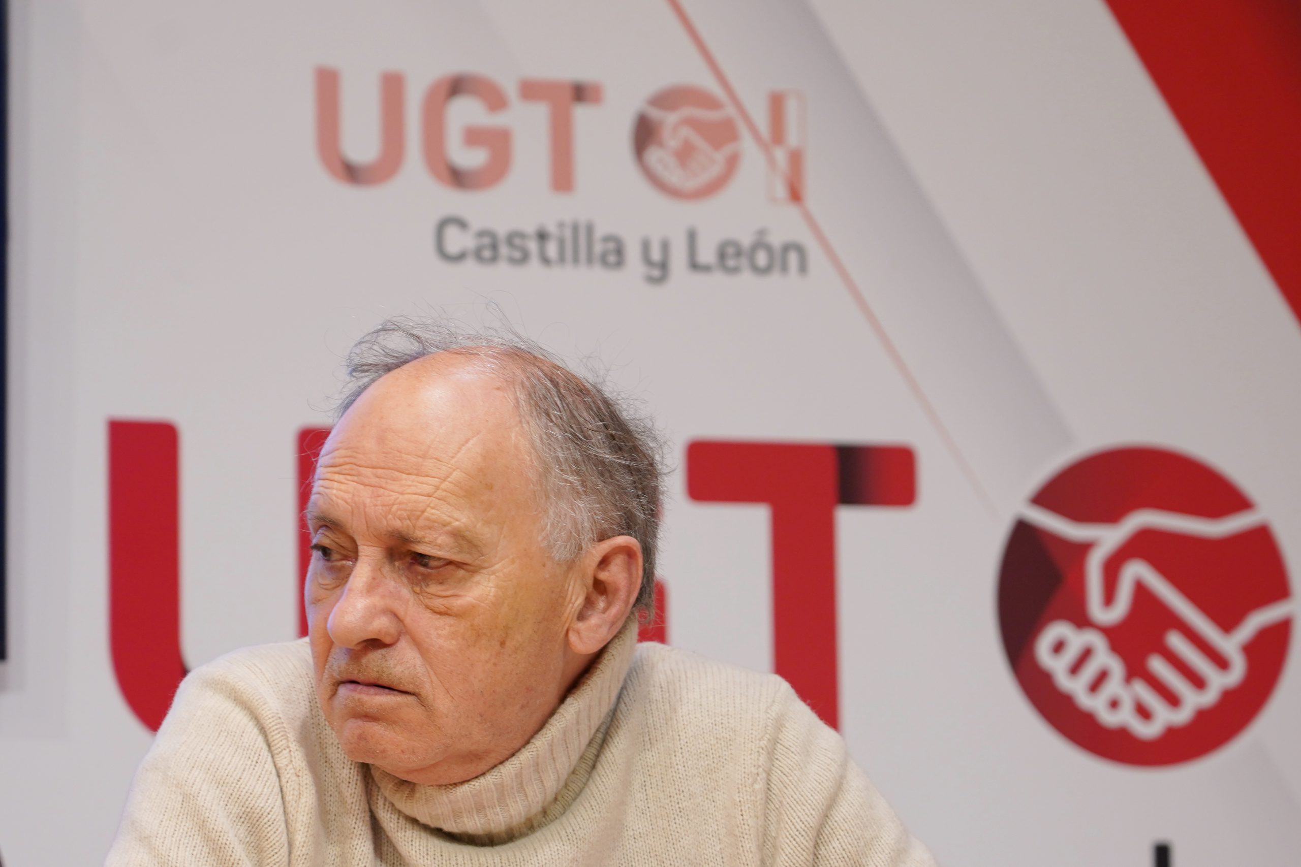 El secretario regional de UGT, Faustino Temprano. / Miriam Chacón