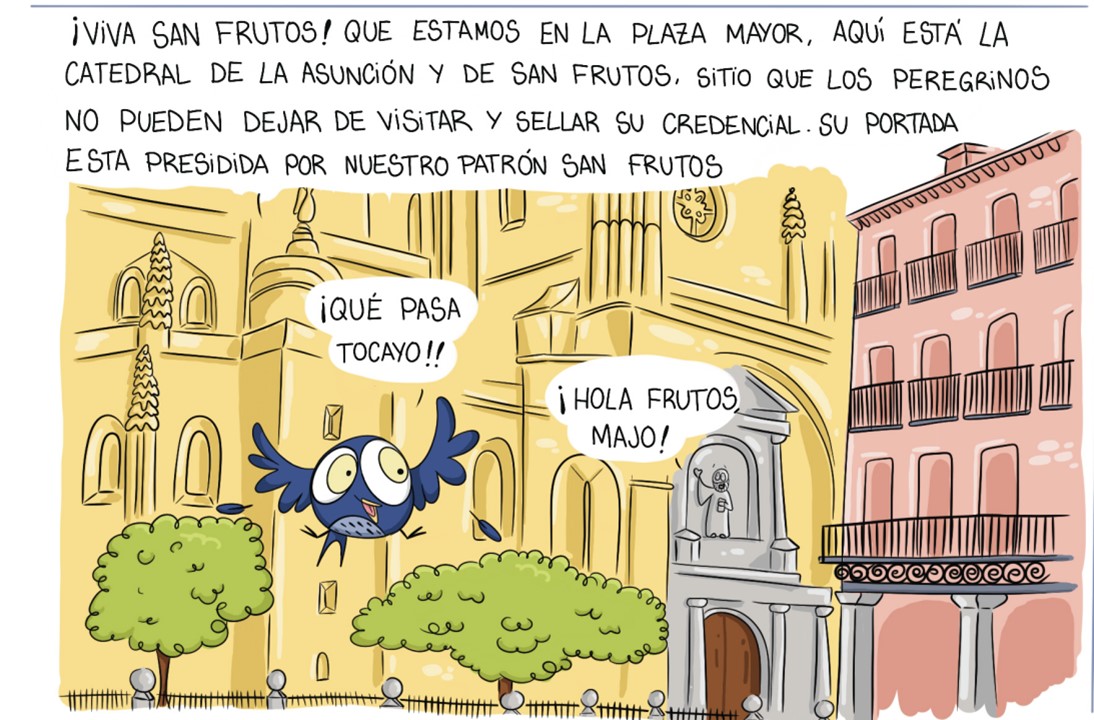 Una de las 26 viñetas del cómic presentado recientemente. / Celia Uve